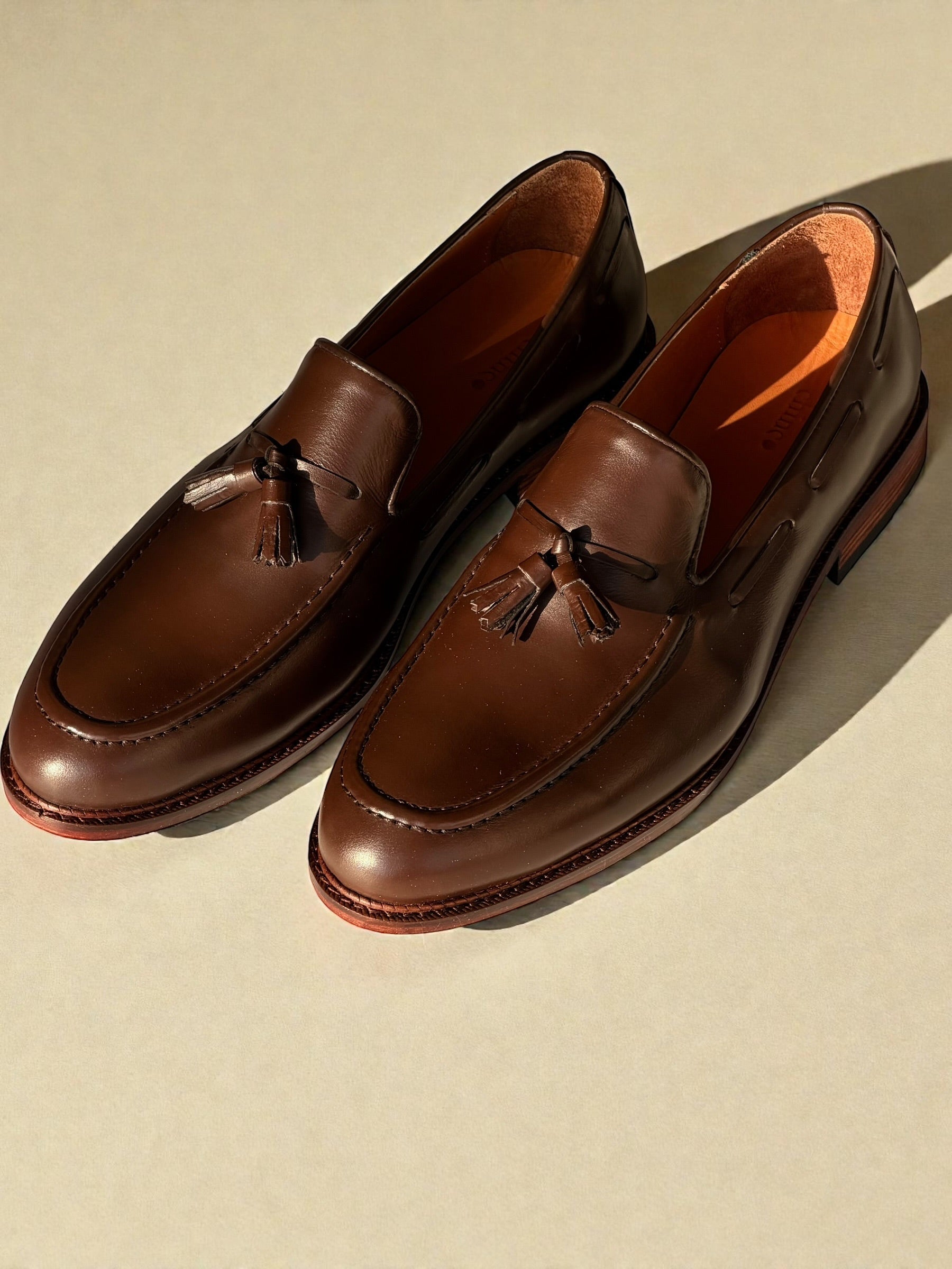 Tassels leather shoes - Brown