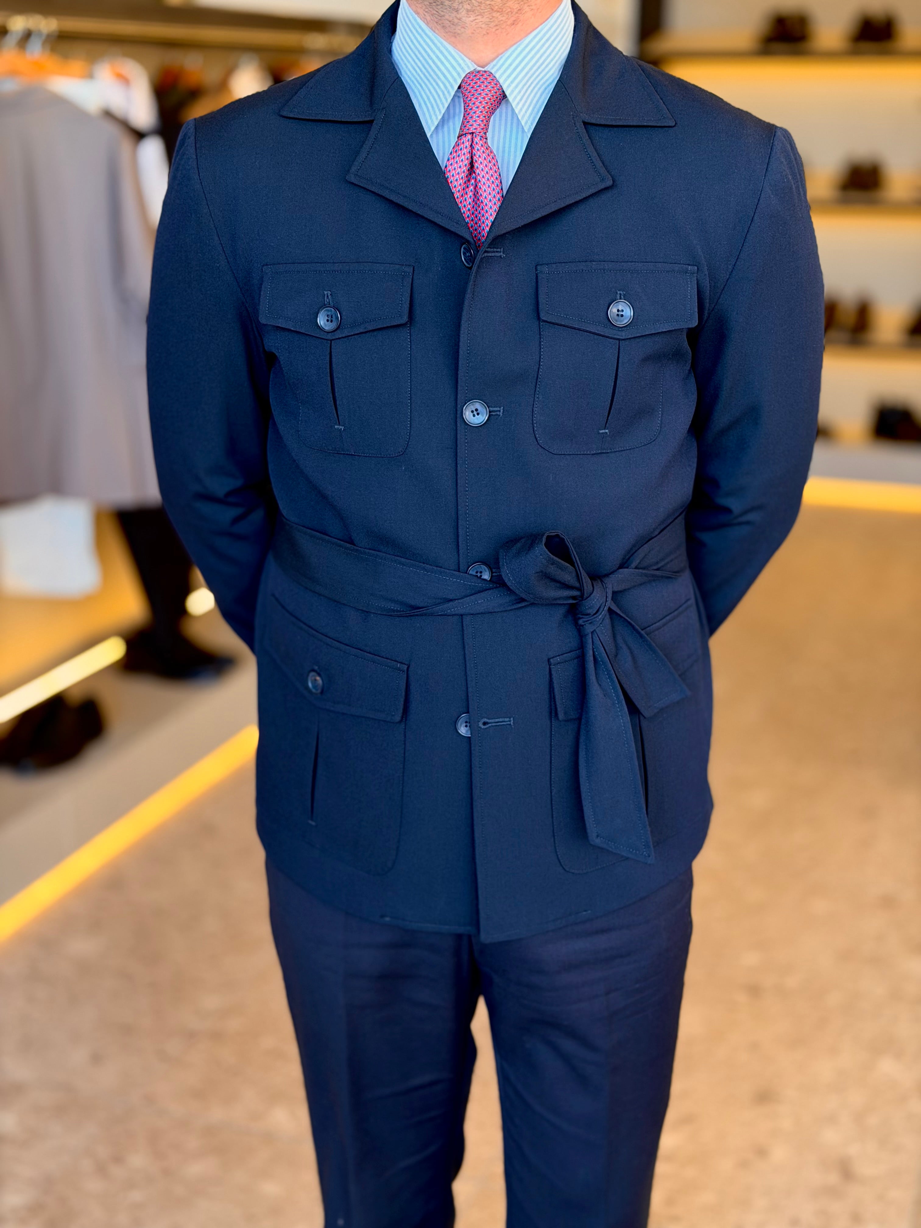 Safari Jacket - Navy