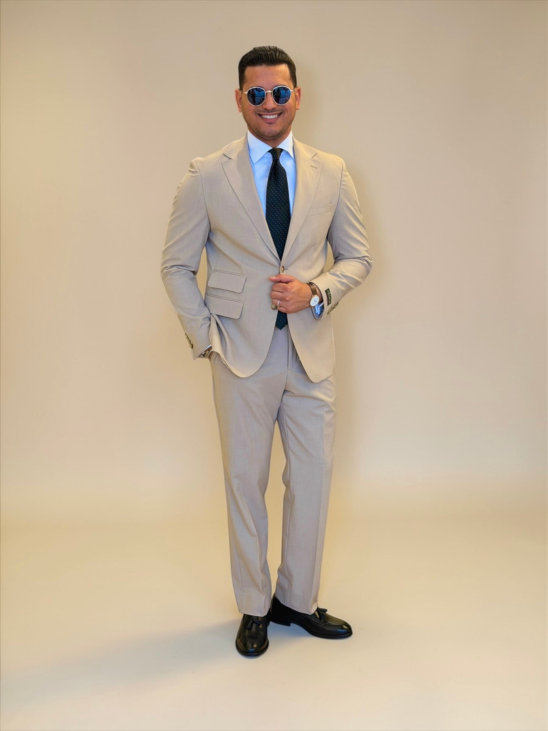 Notch two pocket suit - Beige