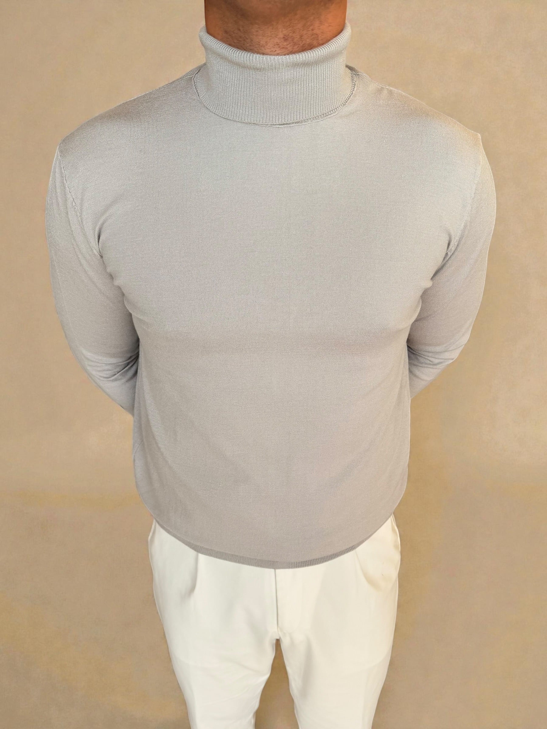 Knitwear High-Neck - Gray