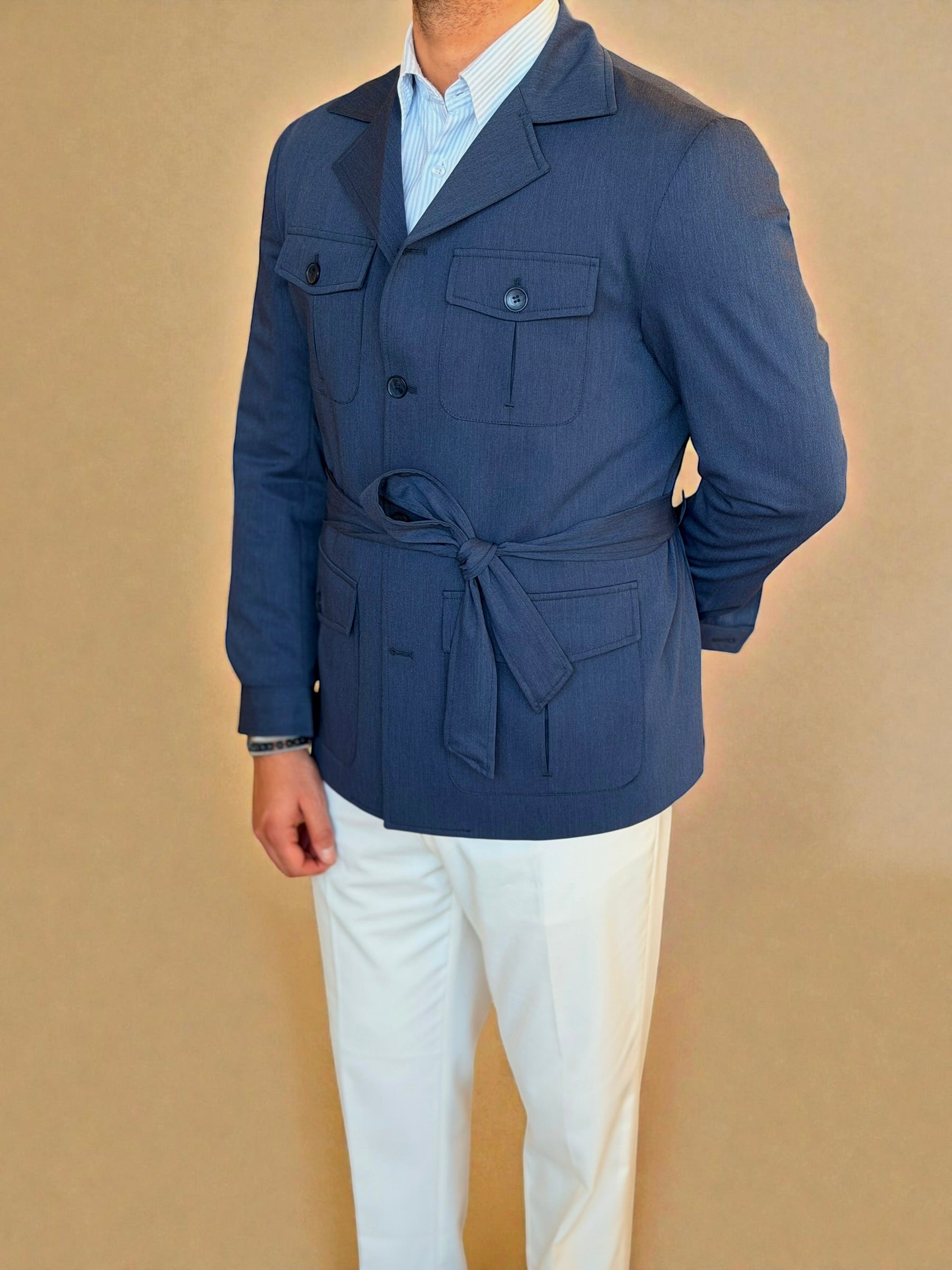 Safari Jacket - Blue