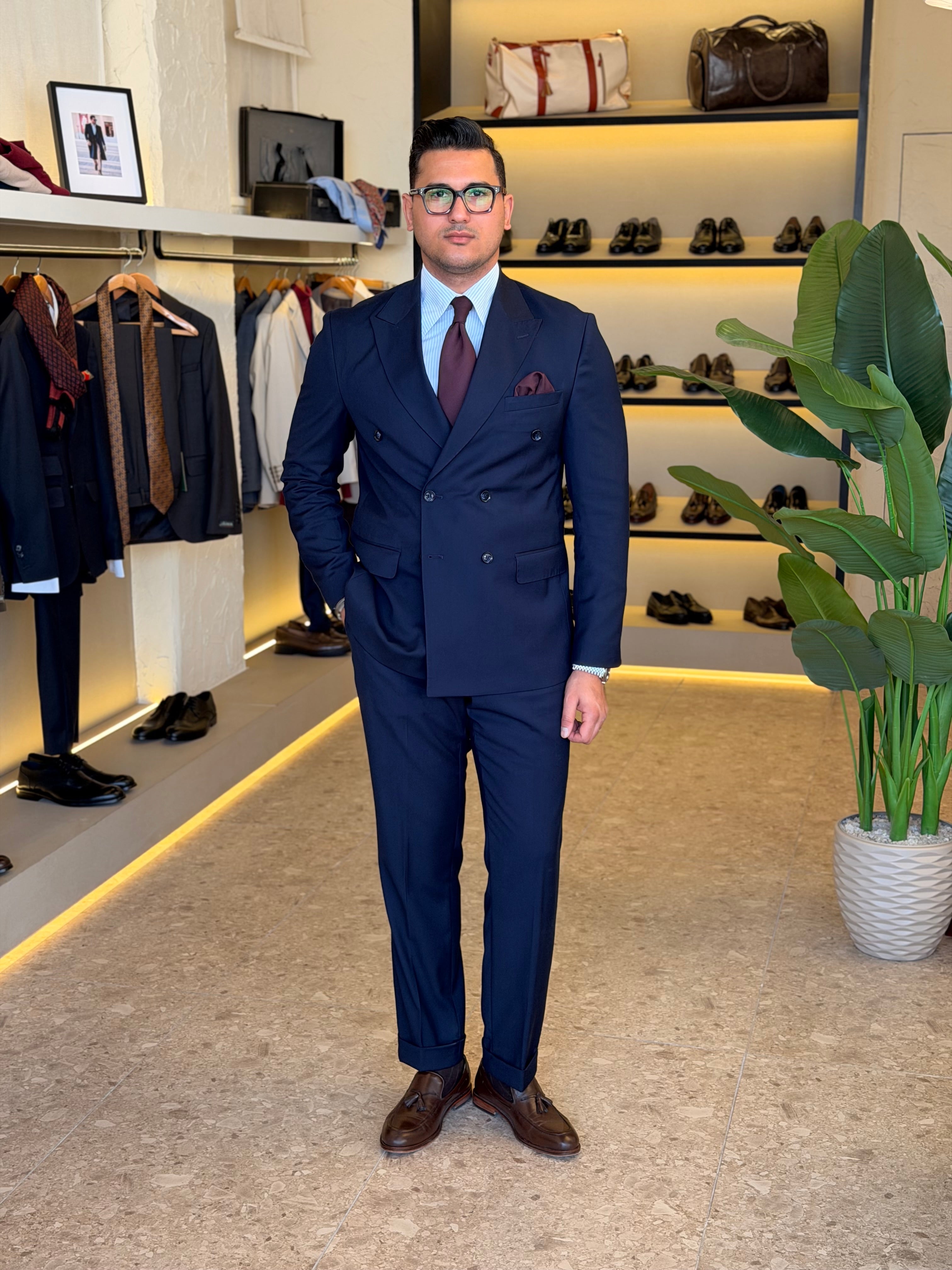 Double breasted suit - Navy