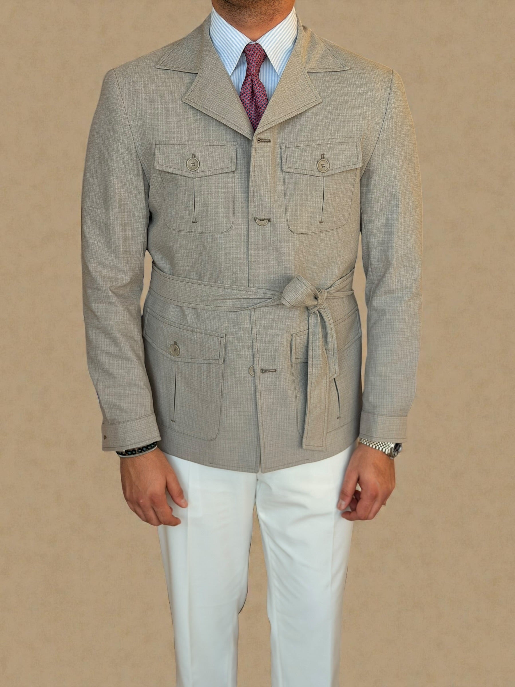 Safari Jacket - Beige pattern