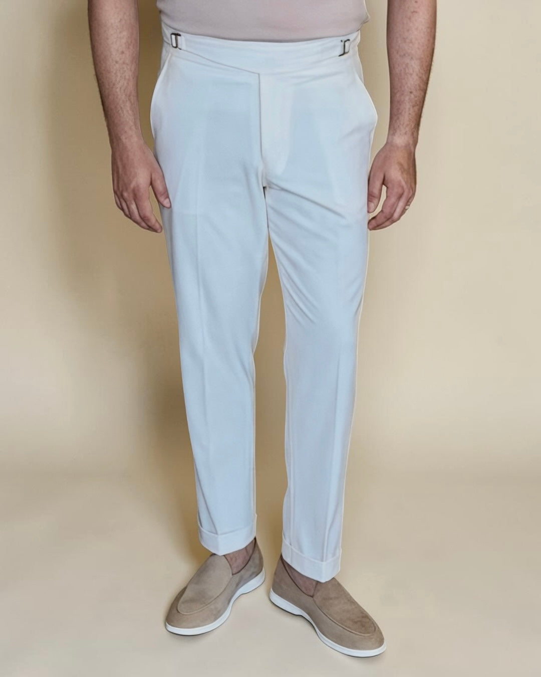 Hook chino trouser - Off white