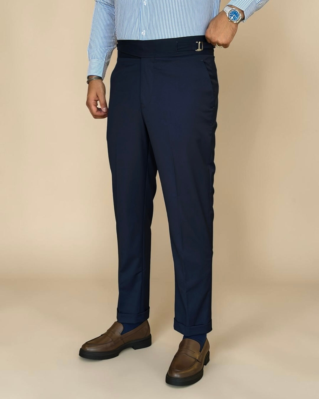 Hook chino trouser - navy
