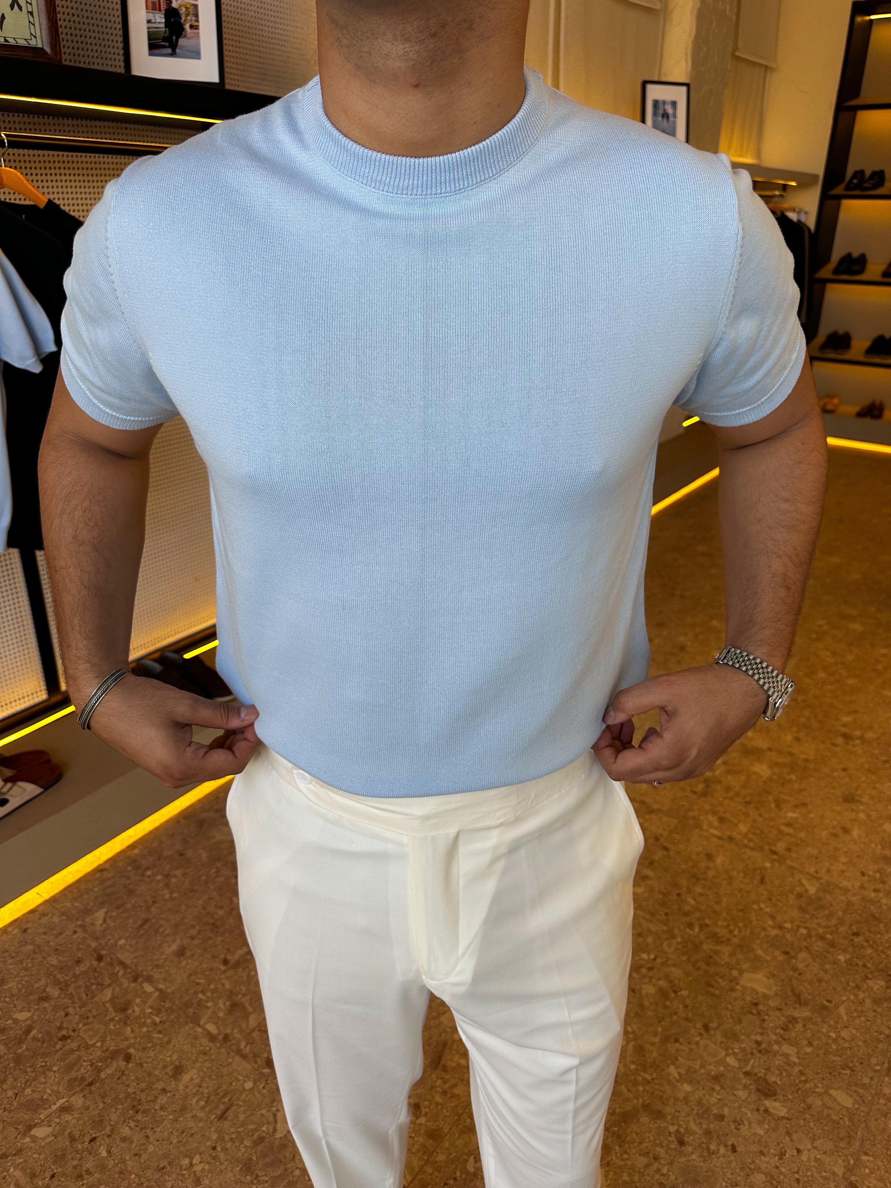 Basic knitwear - baby blue