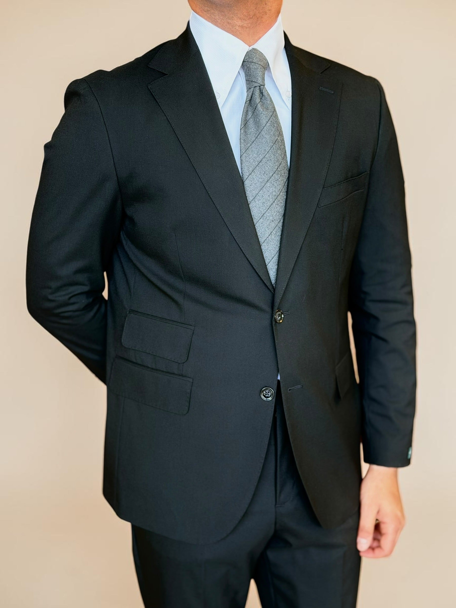Notch two pocket suit - Black
