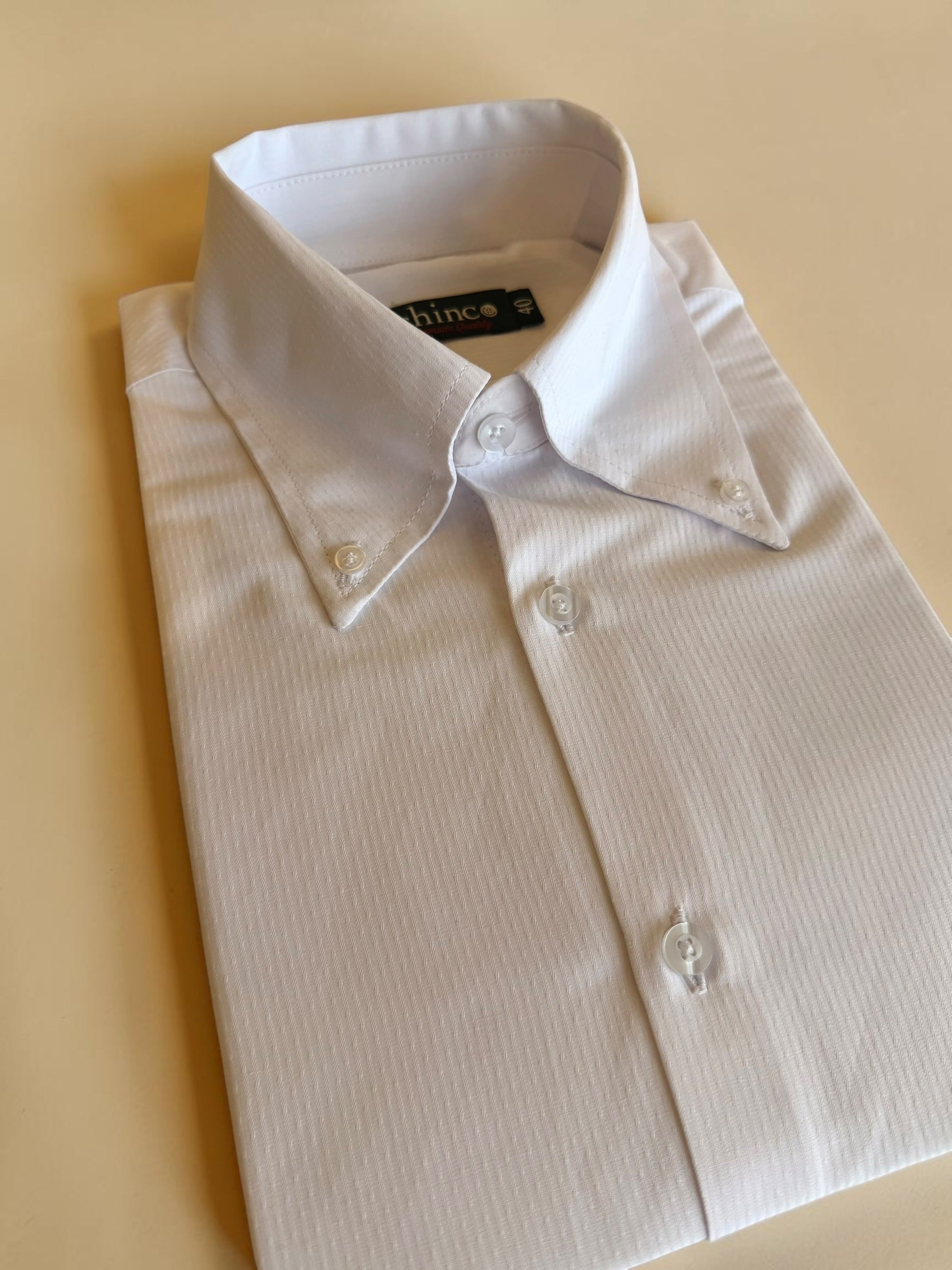 Dots Striped pattern classic Shirt – white