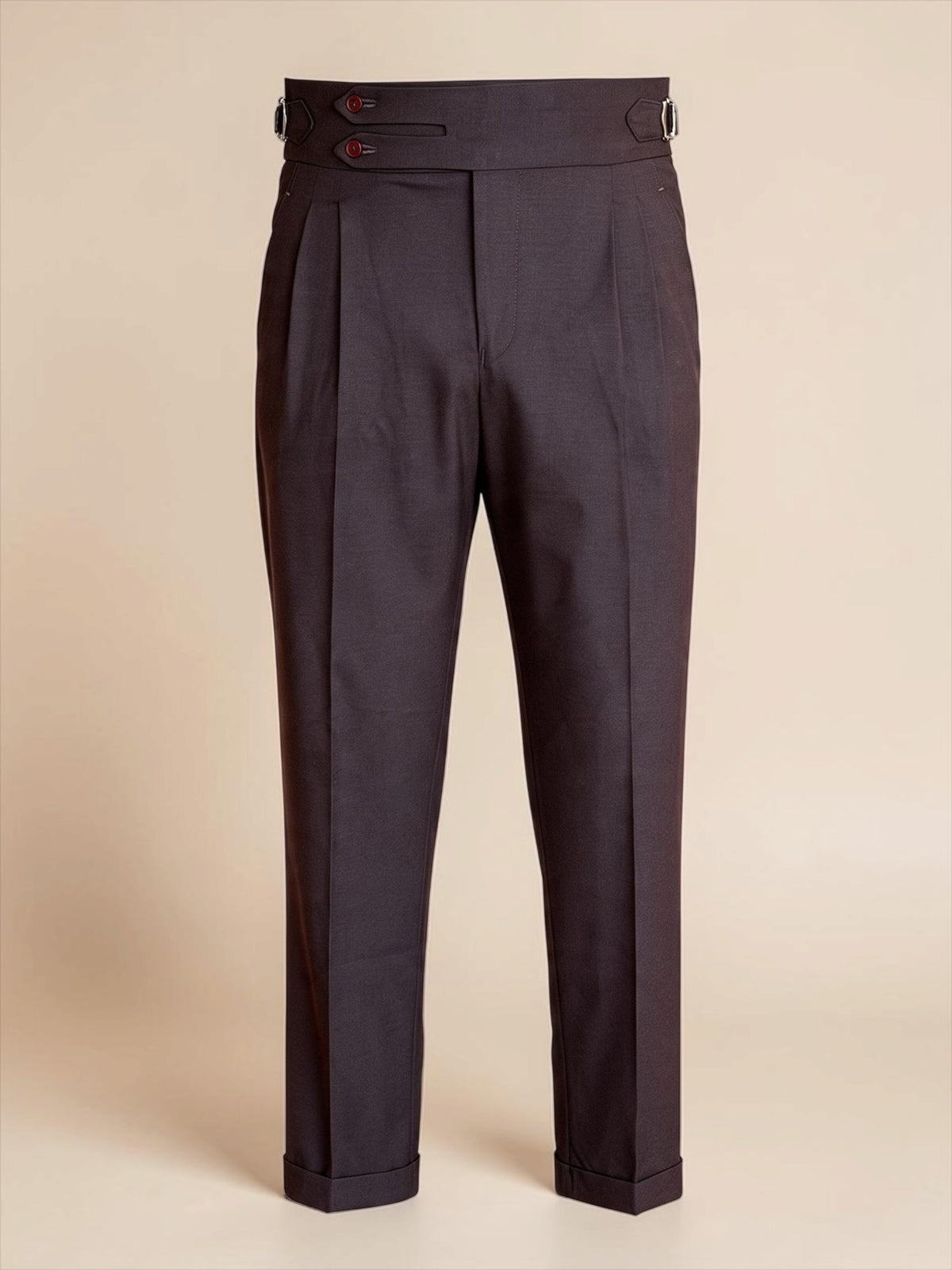 Double-Belt Gurkha Trousers - Brown