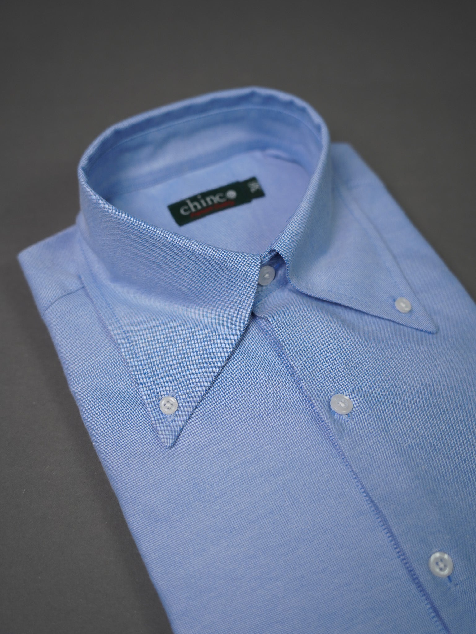 Oxford Long Point collar classic chemise - BABY BLUE