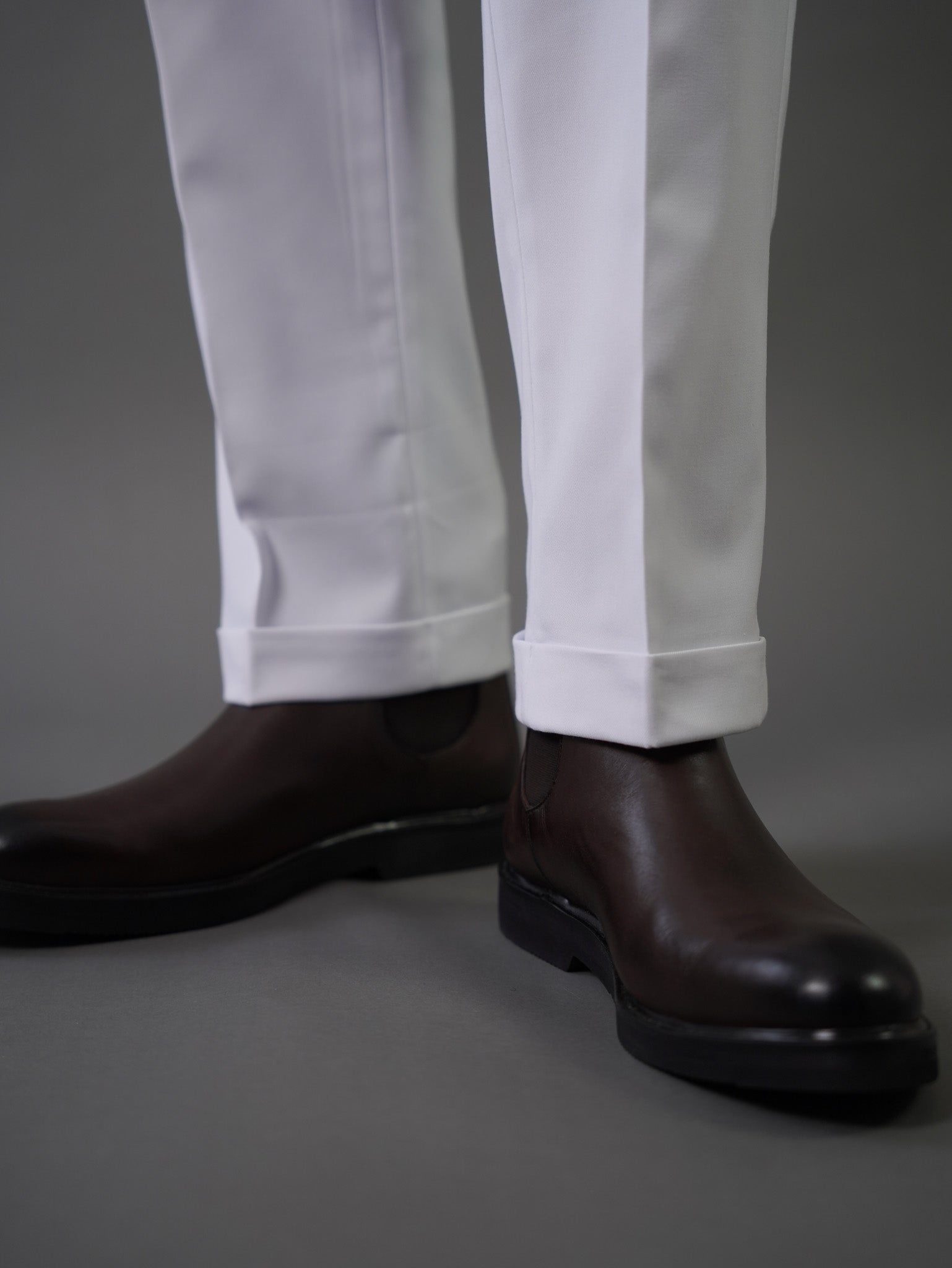 Hook two side Gurkha trousers - white