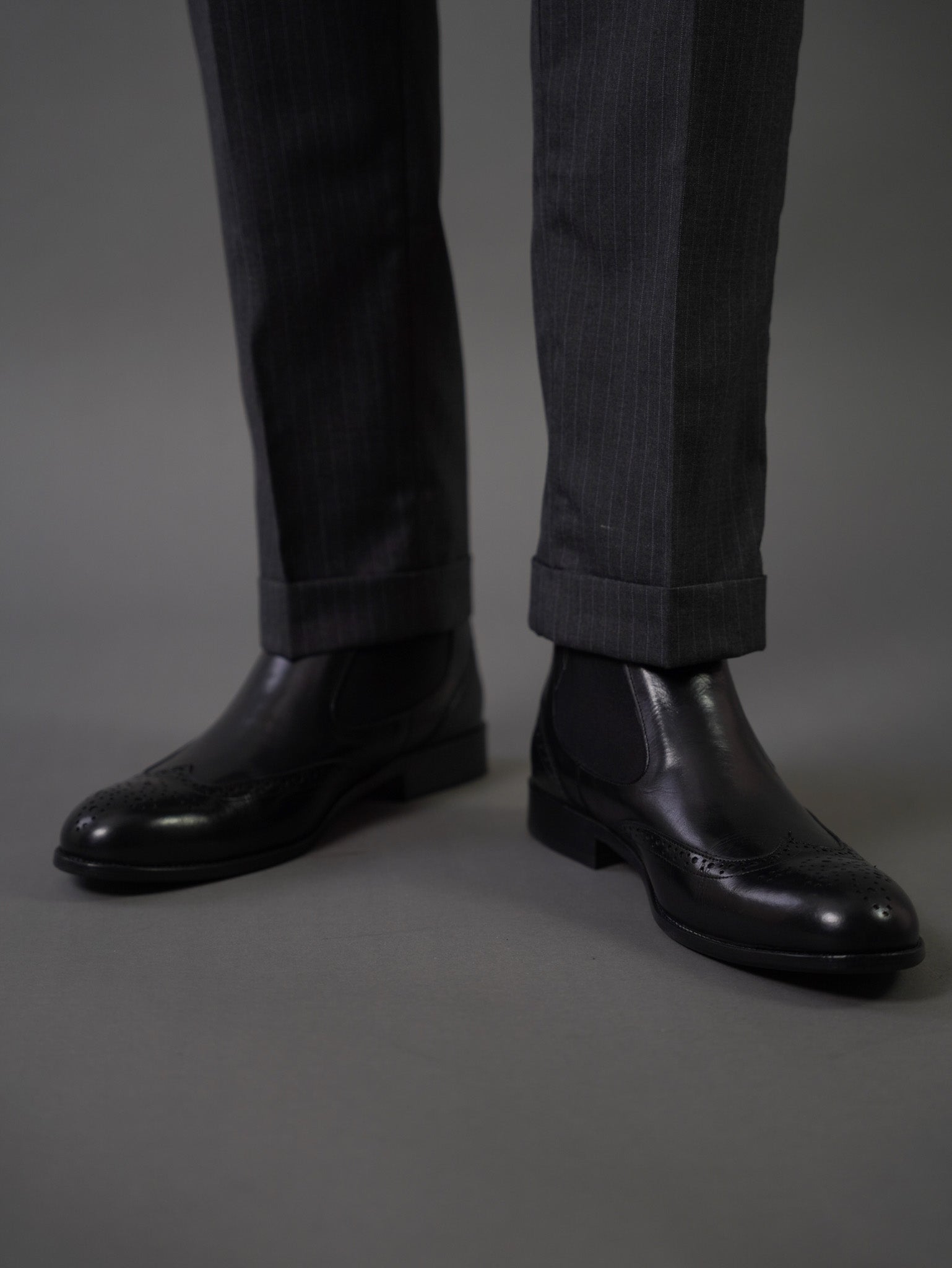 Hook two side Gurkha trousers - darkgray s