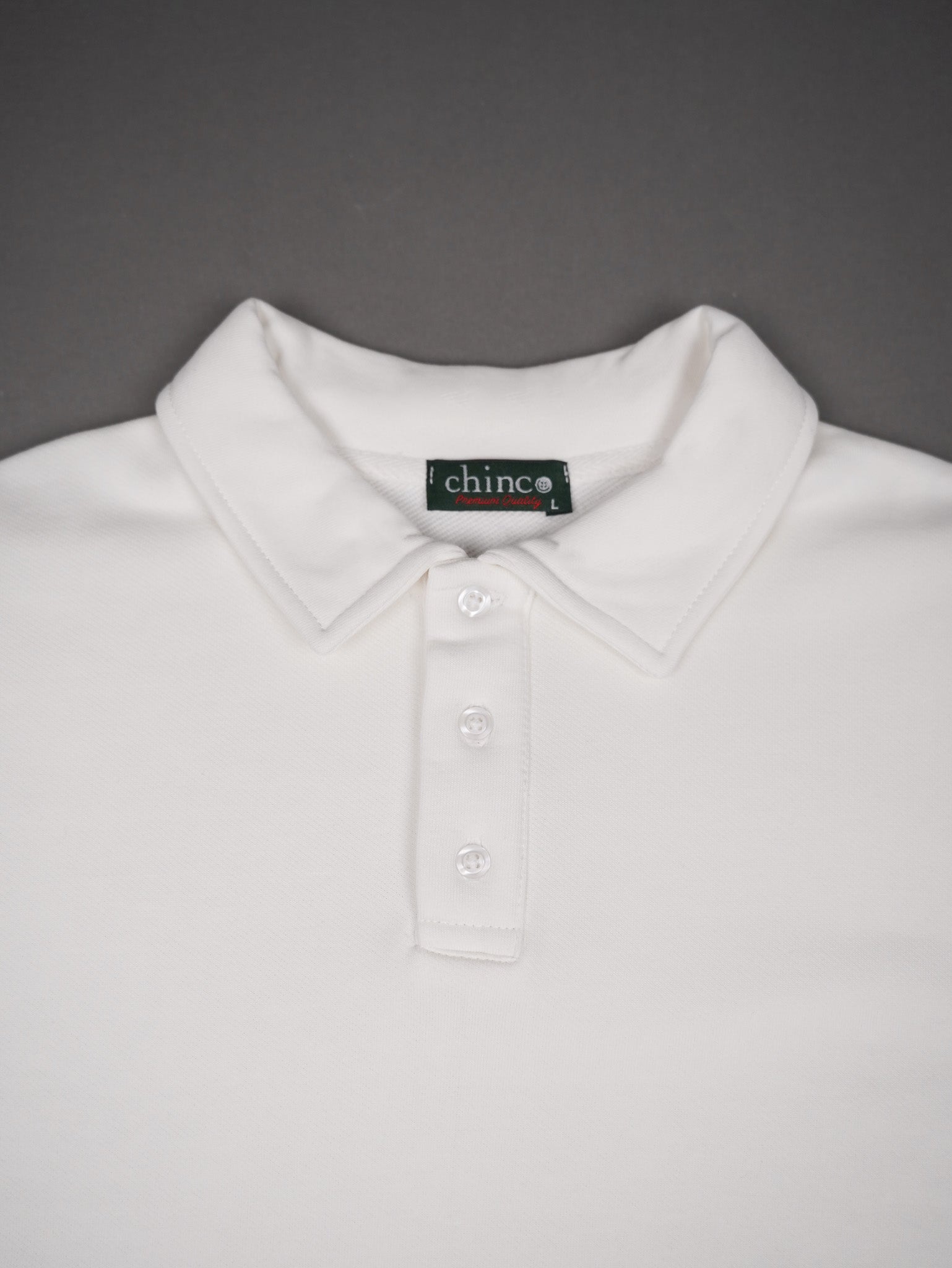 Polo collar sweater - OFF WHITE