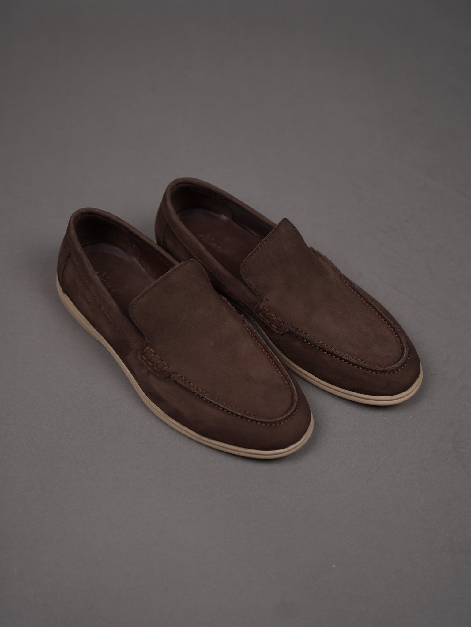 Suede loafers - BROWN