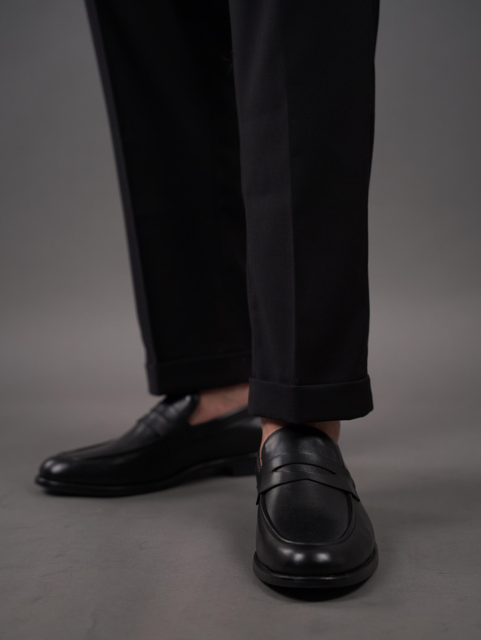 Double button Gurkha trousers - black