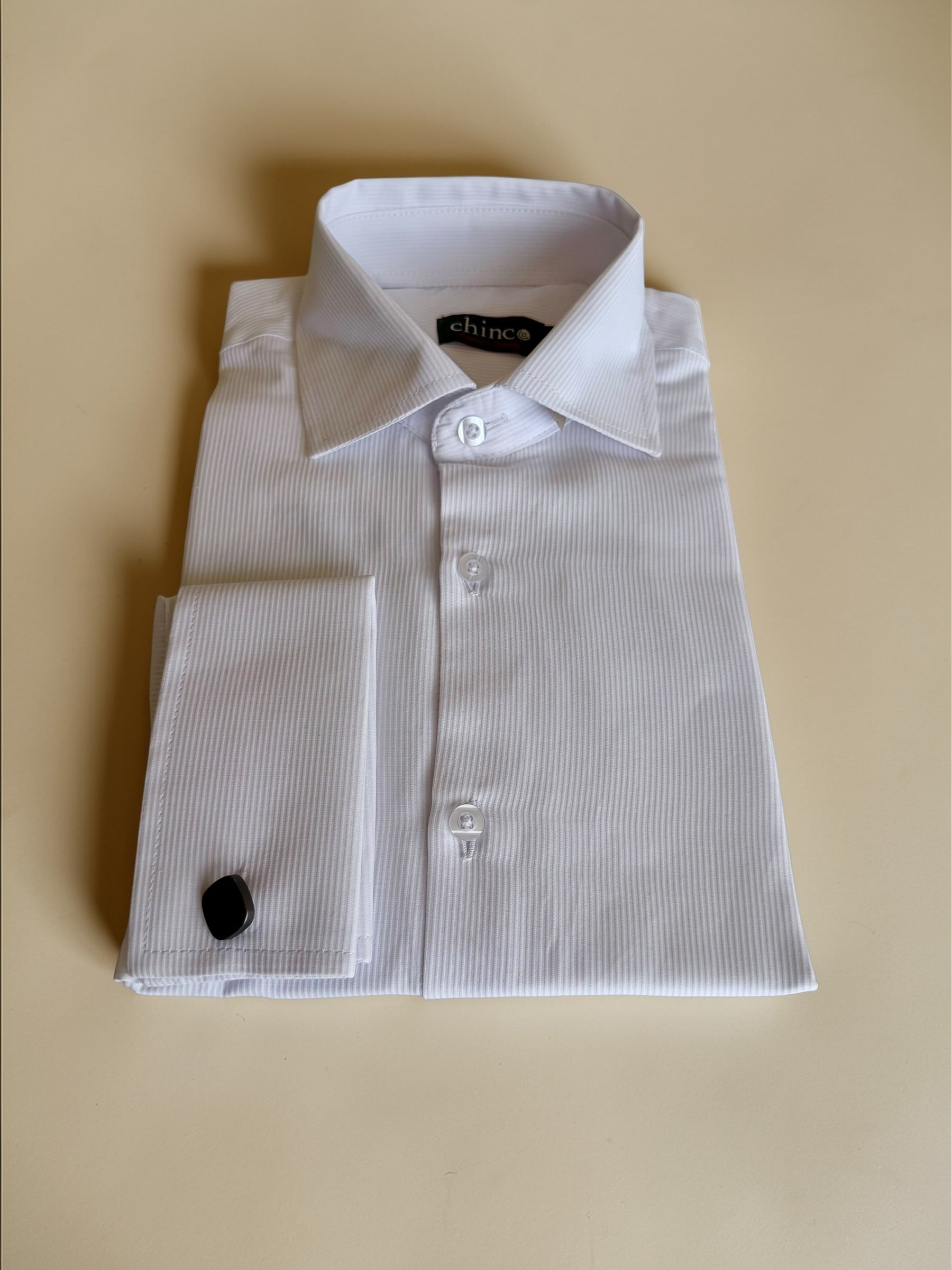 Striped pattern classic Shirt – white