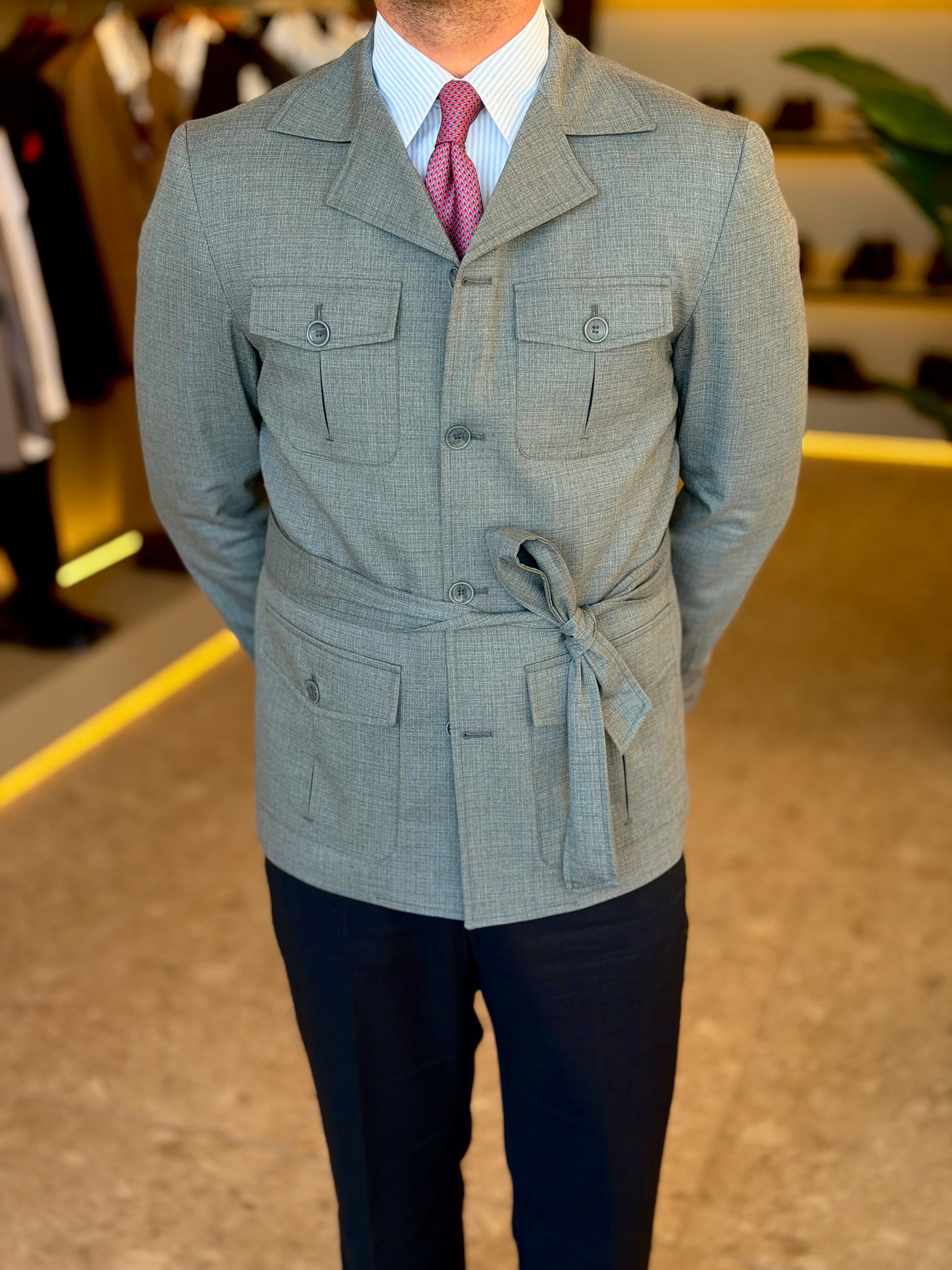 Safari Jacket - Gray pattern