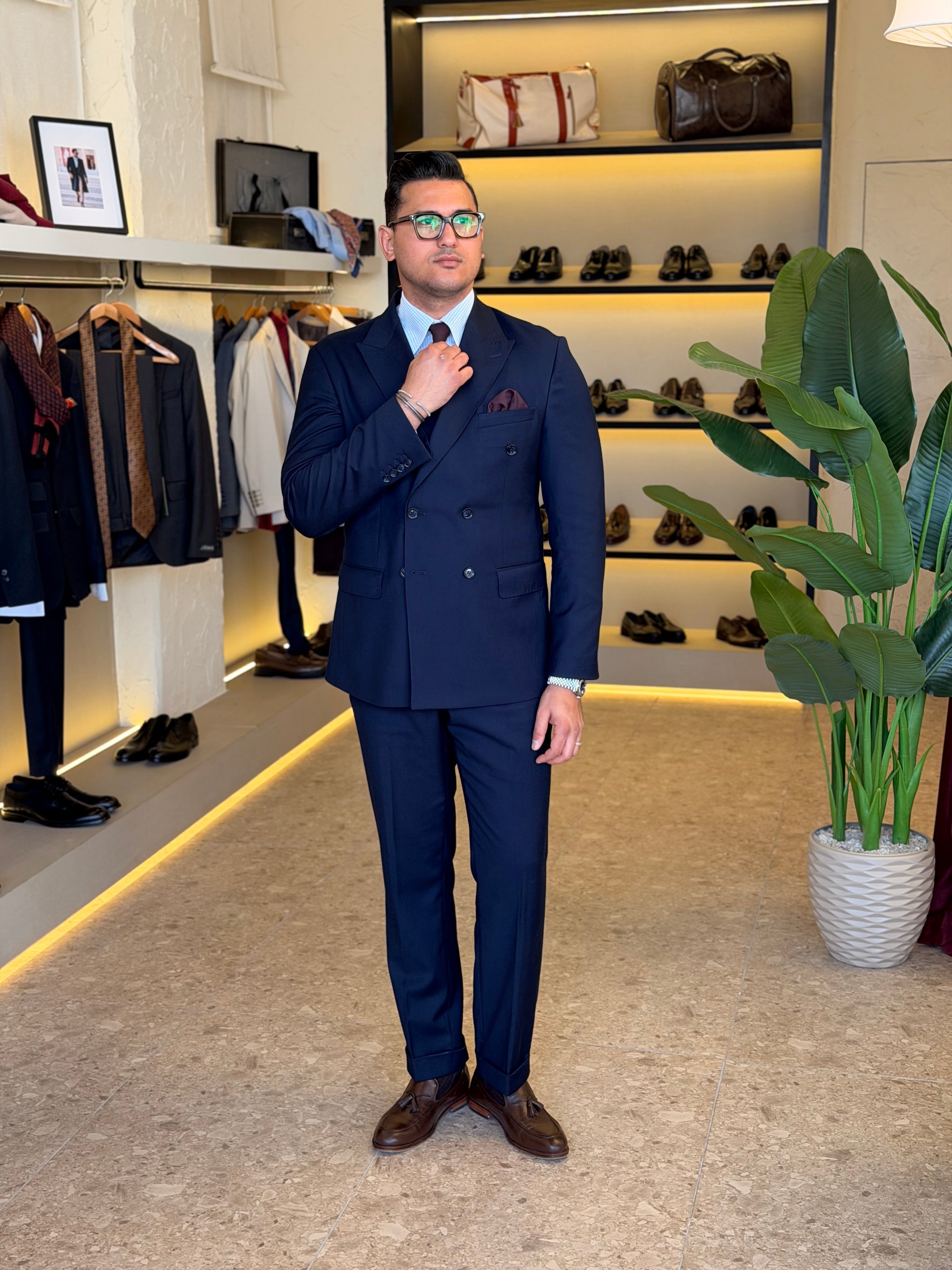 Double breasted suit - Navy