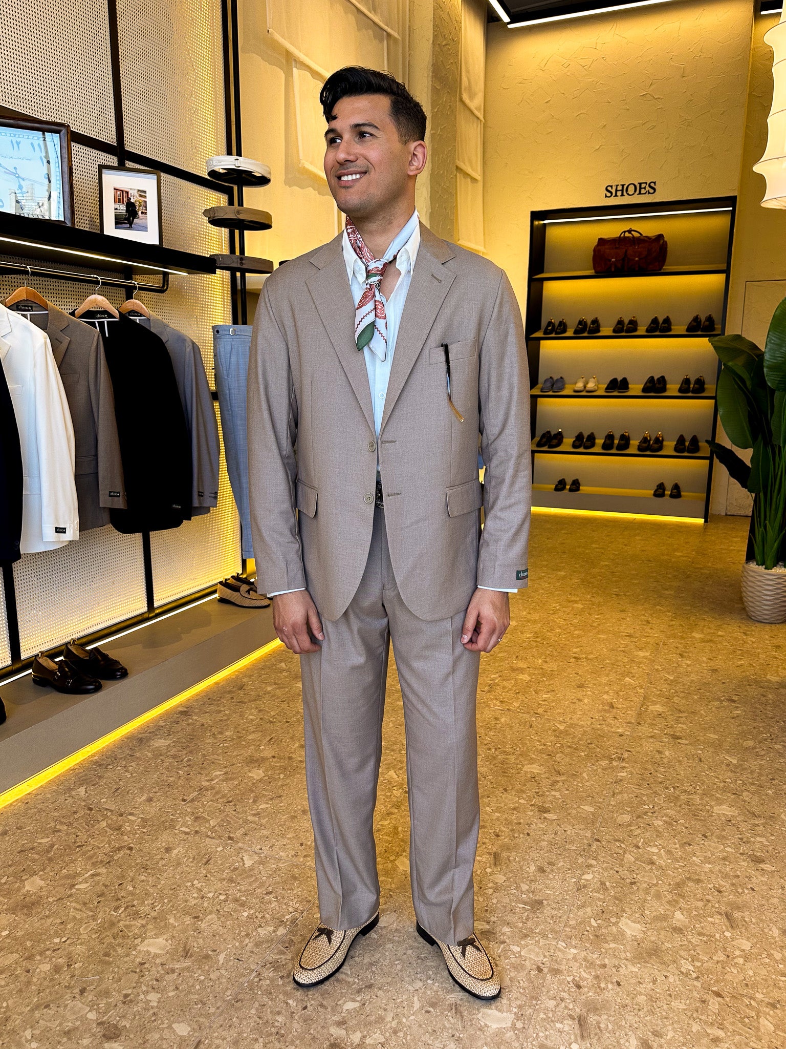 Oversized Unlined Suit - cacao
