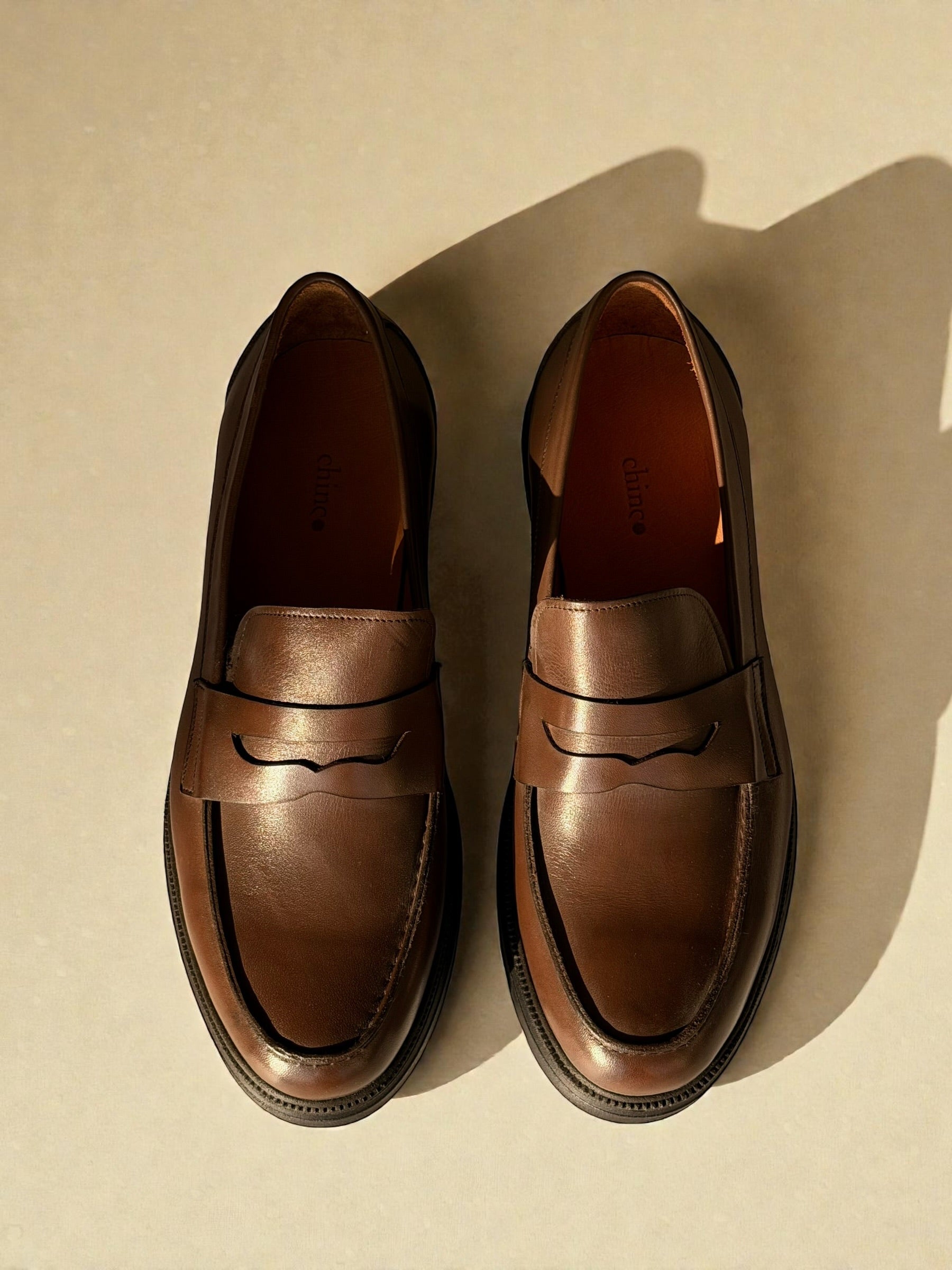 Chunky loafer shoes - Brown