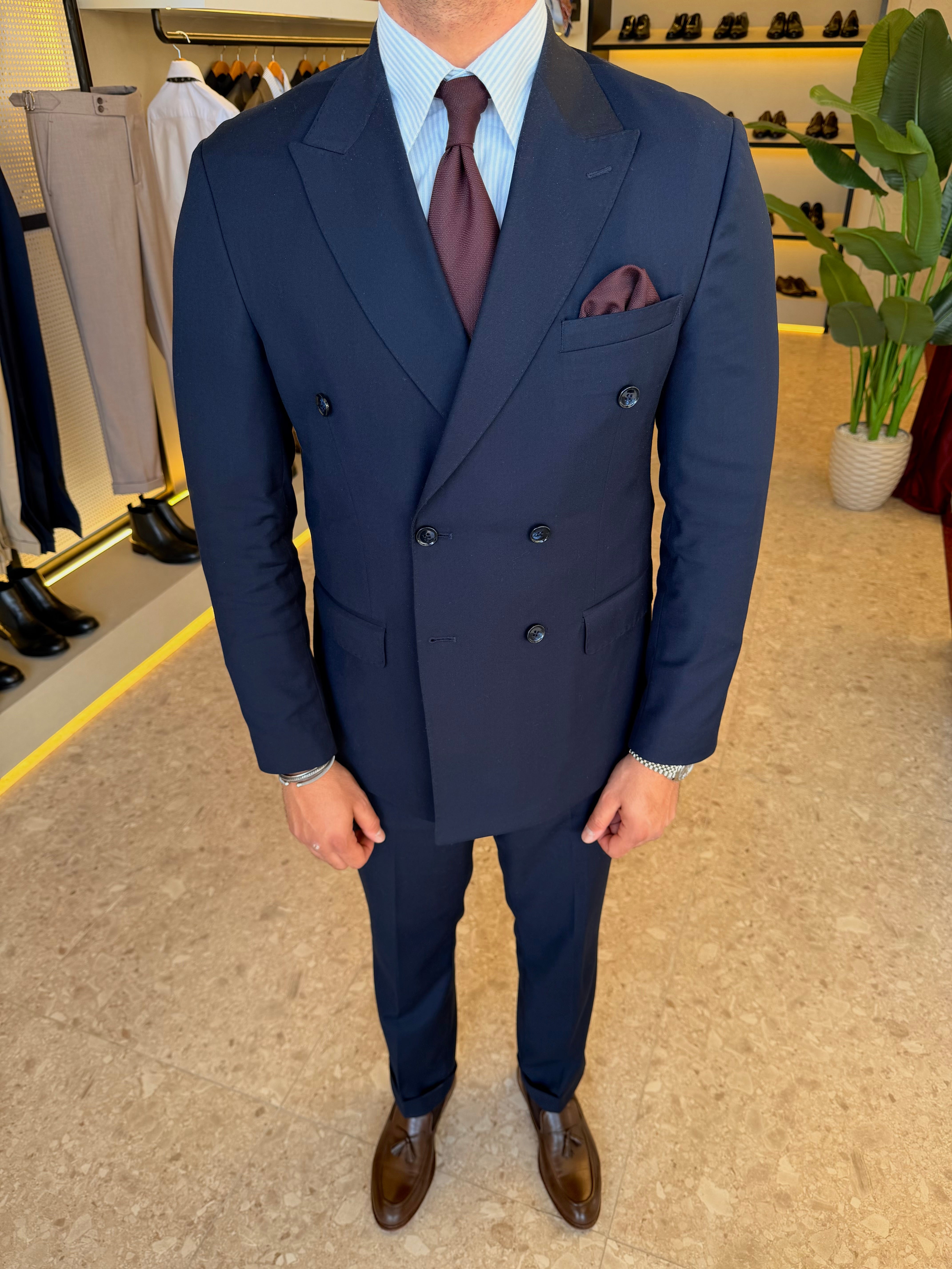 Double breasted suit - Navy