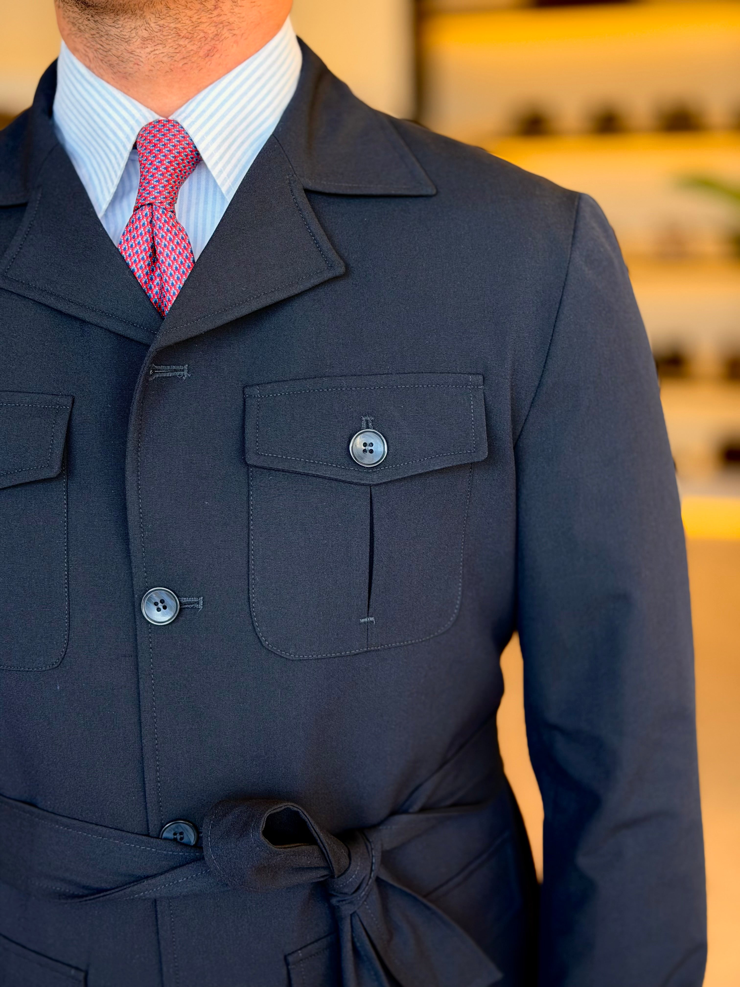 Safari Jacket - Navy