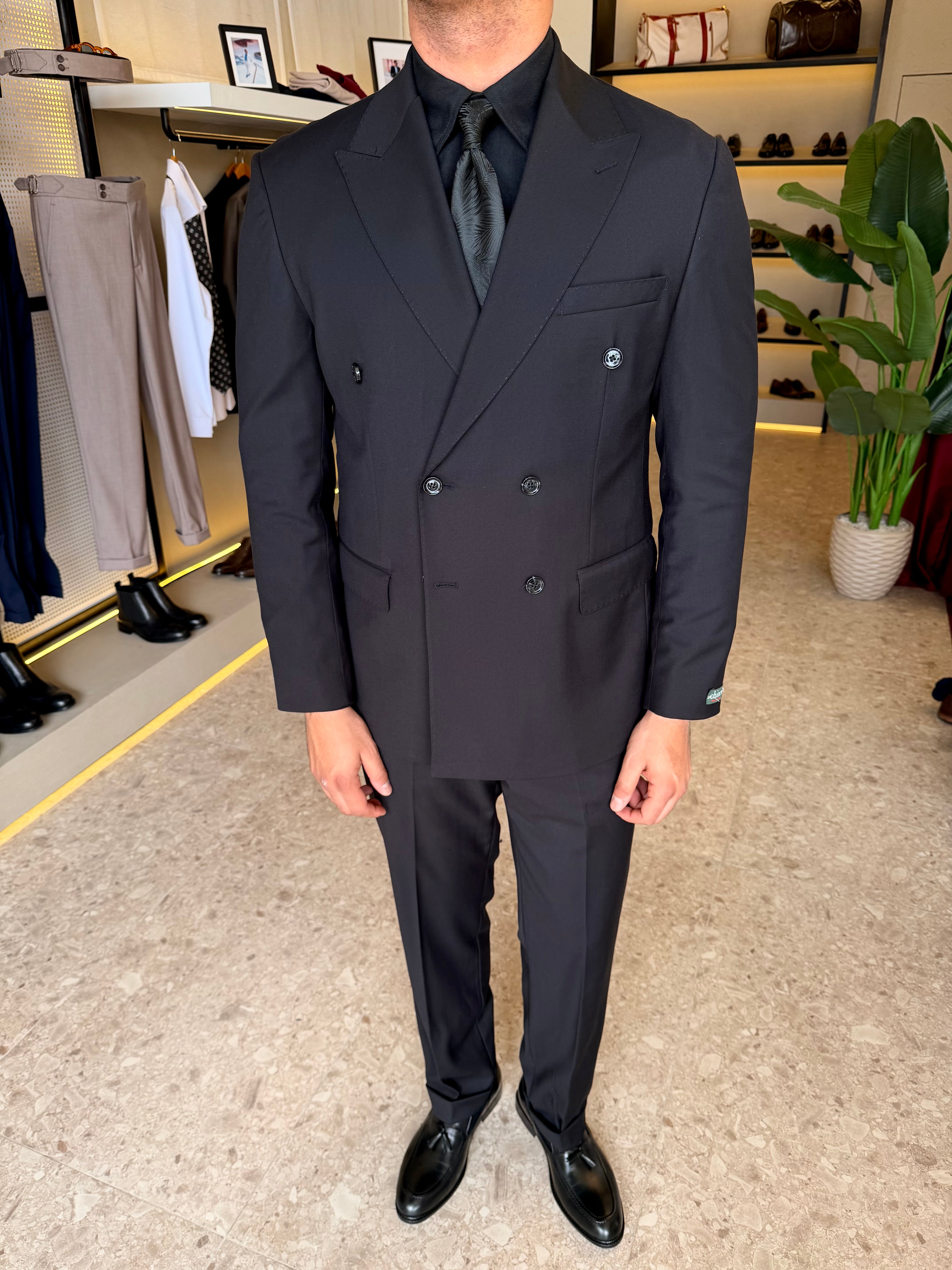 Double breasted suit - Black