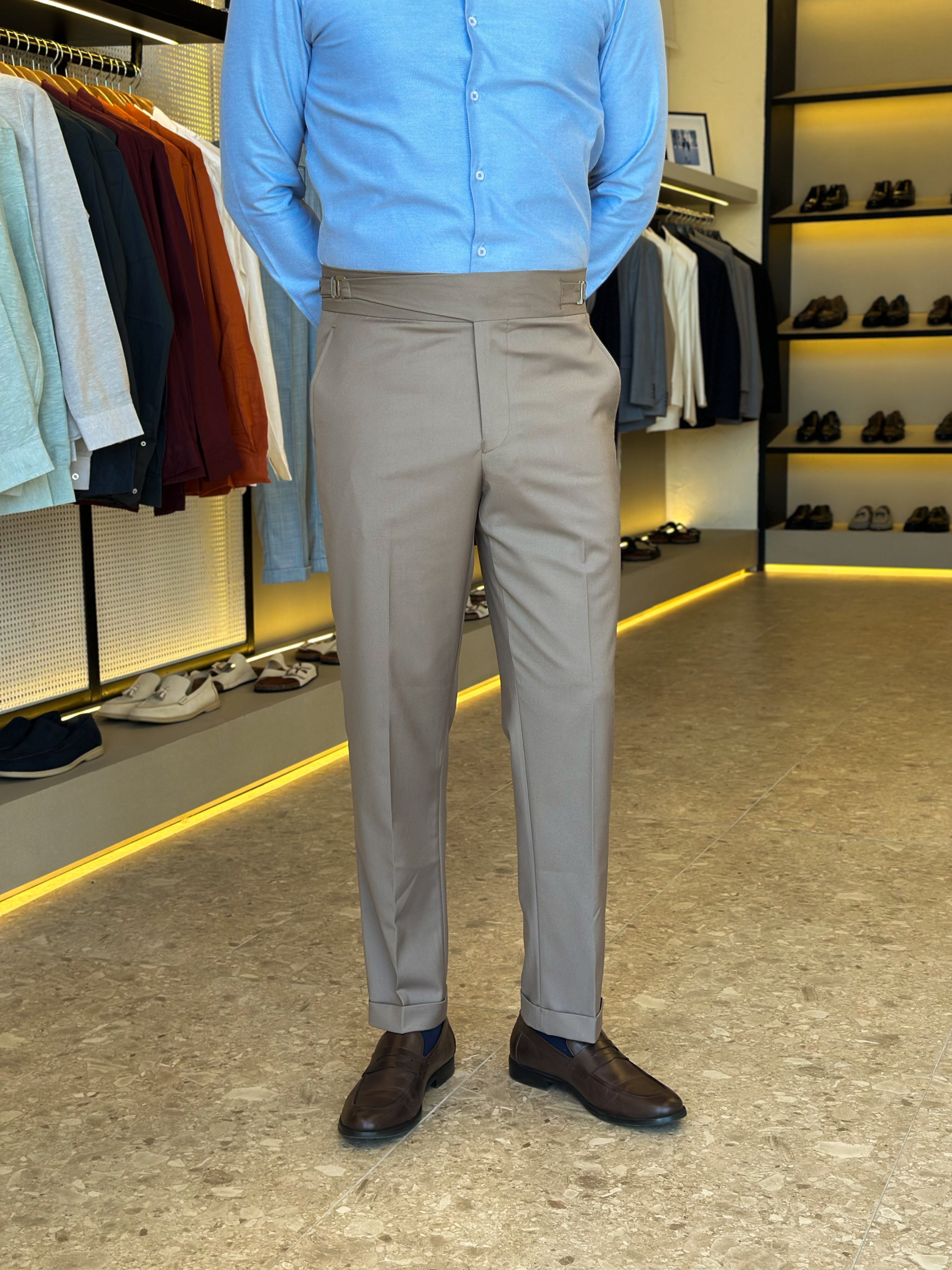 Hook chino trouser -  cacao