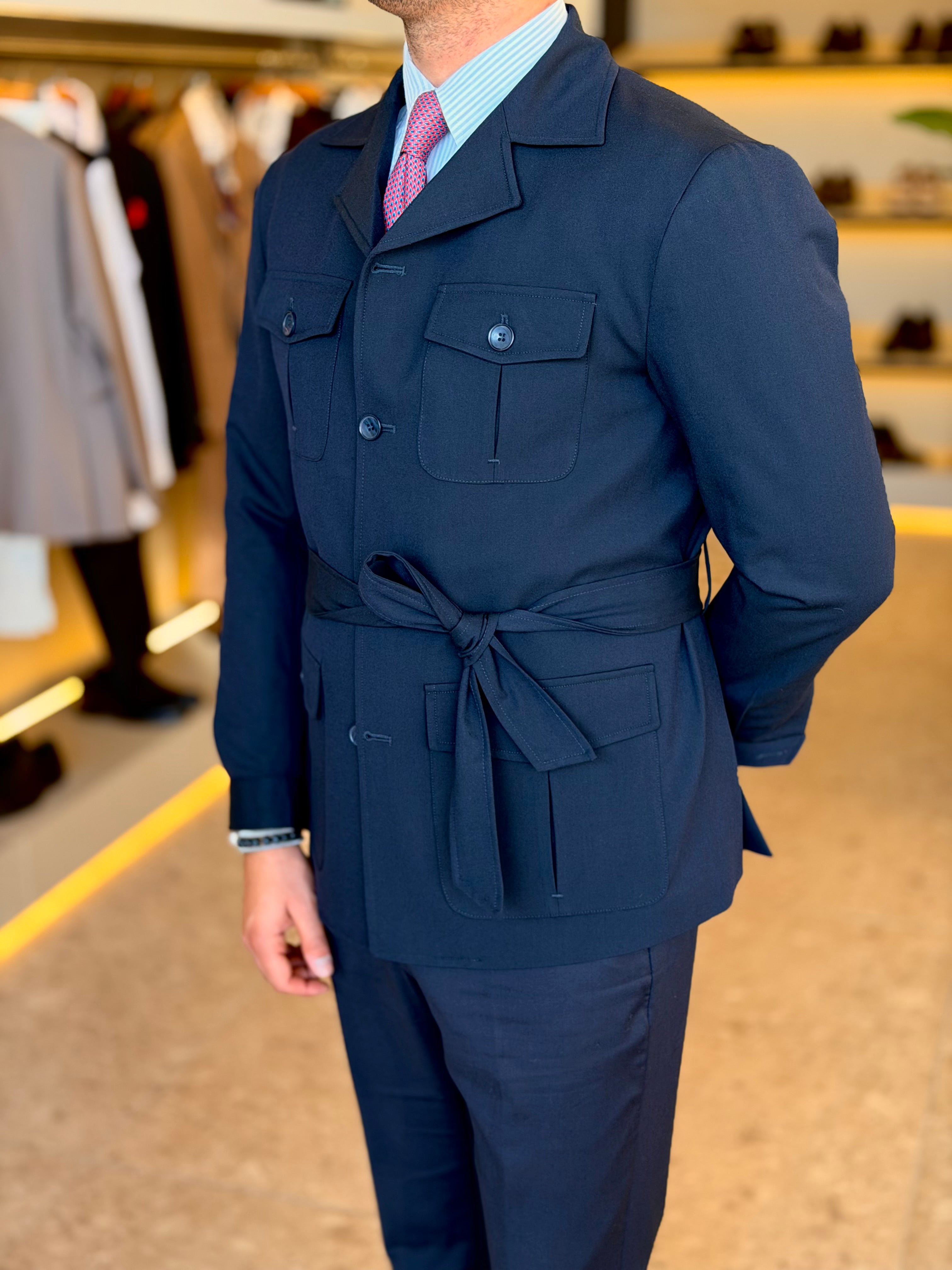 Safari Jacket - Navy