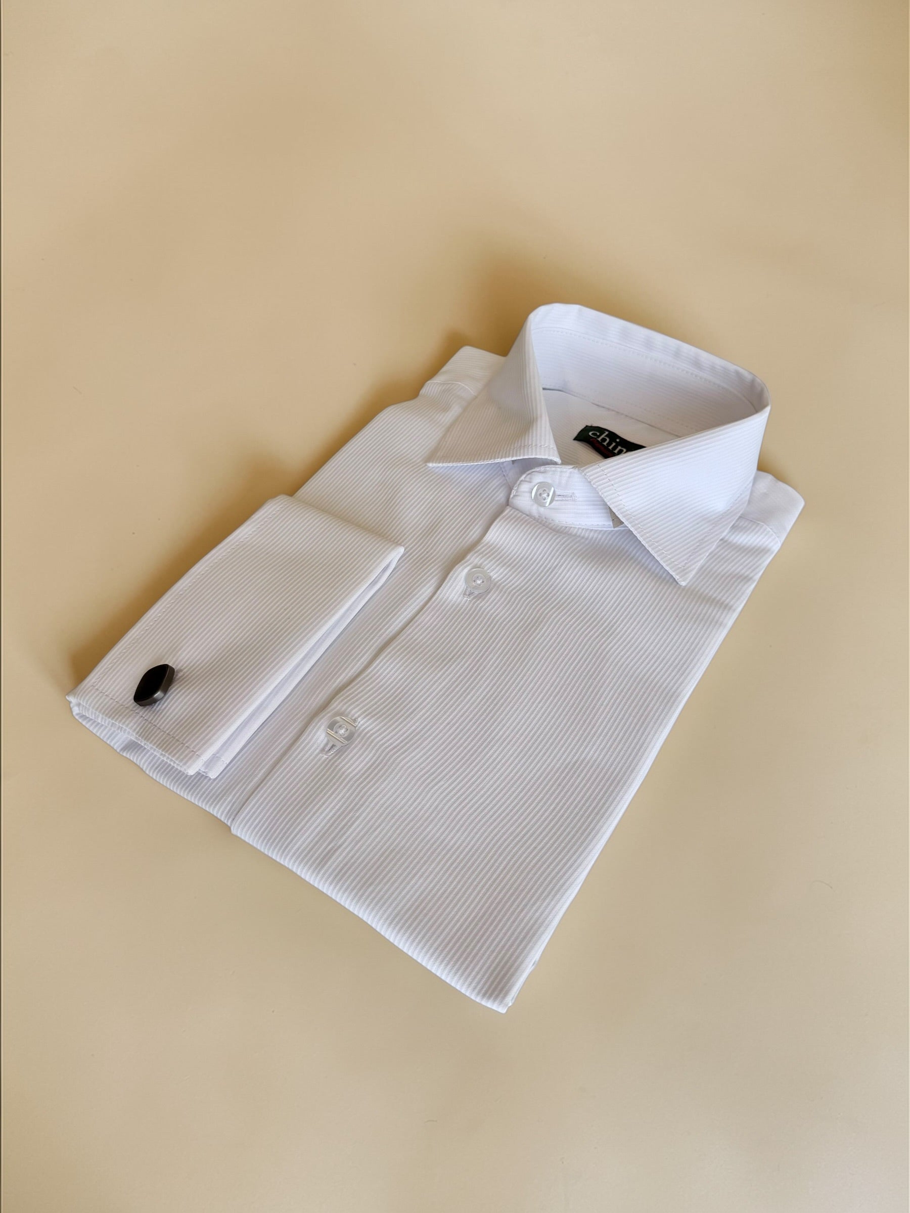 Striped pattern classic Shirt – white