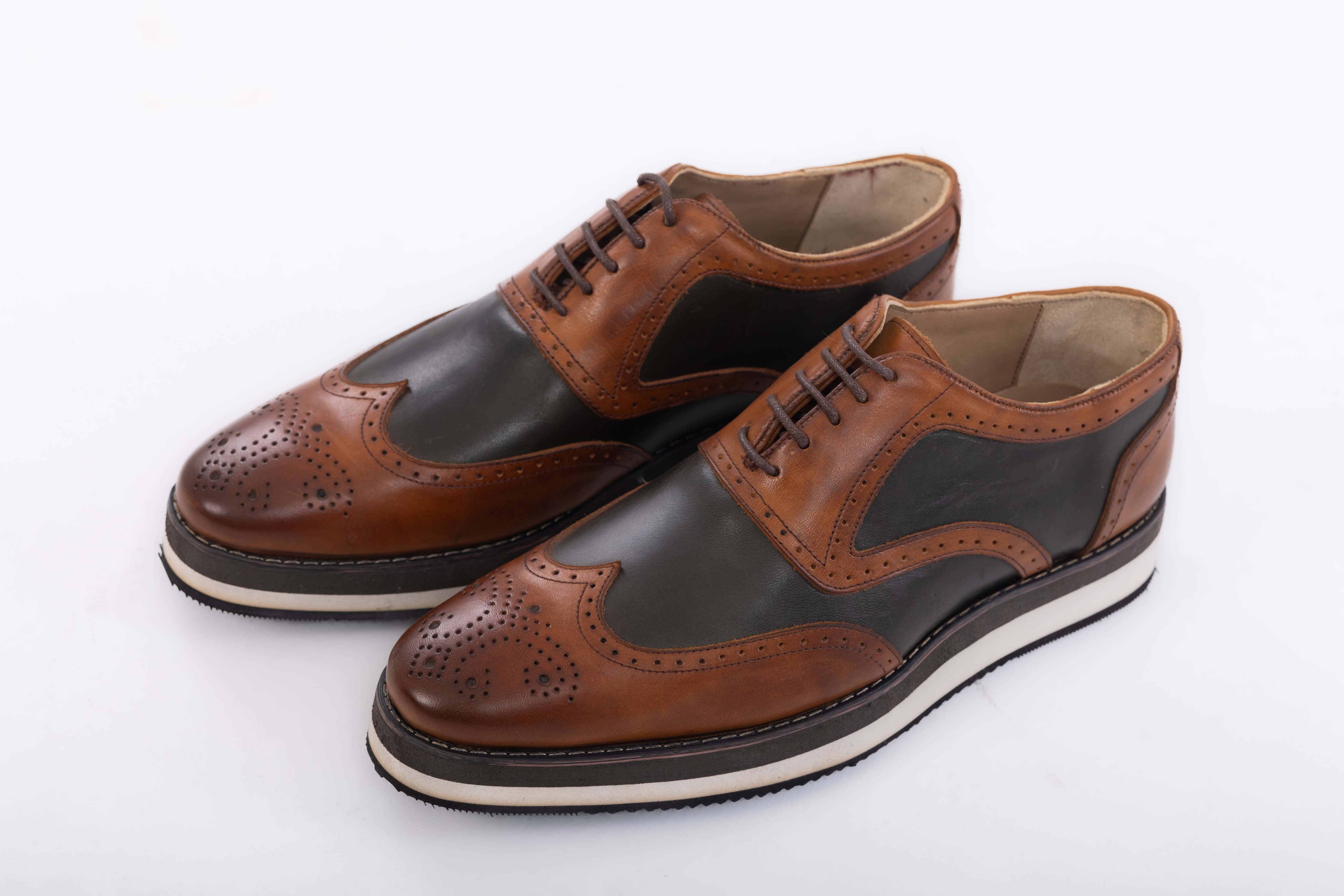 two tones shoes-olive