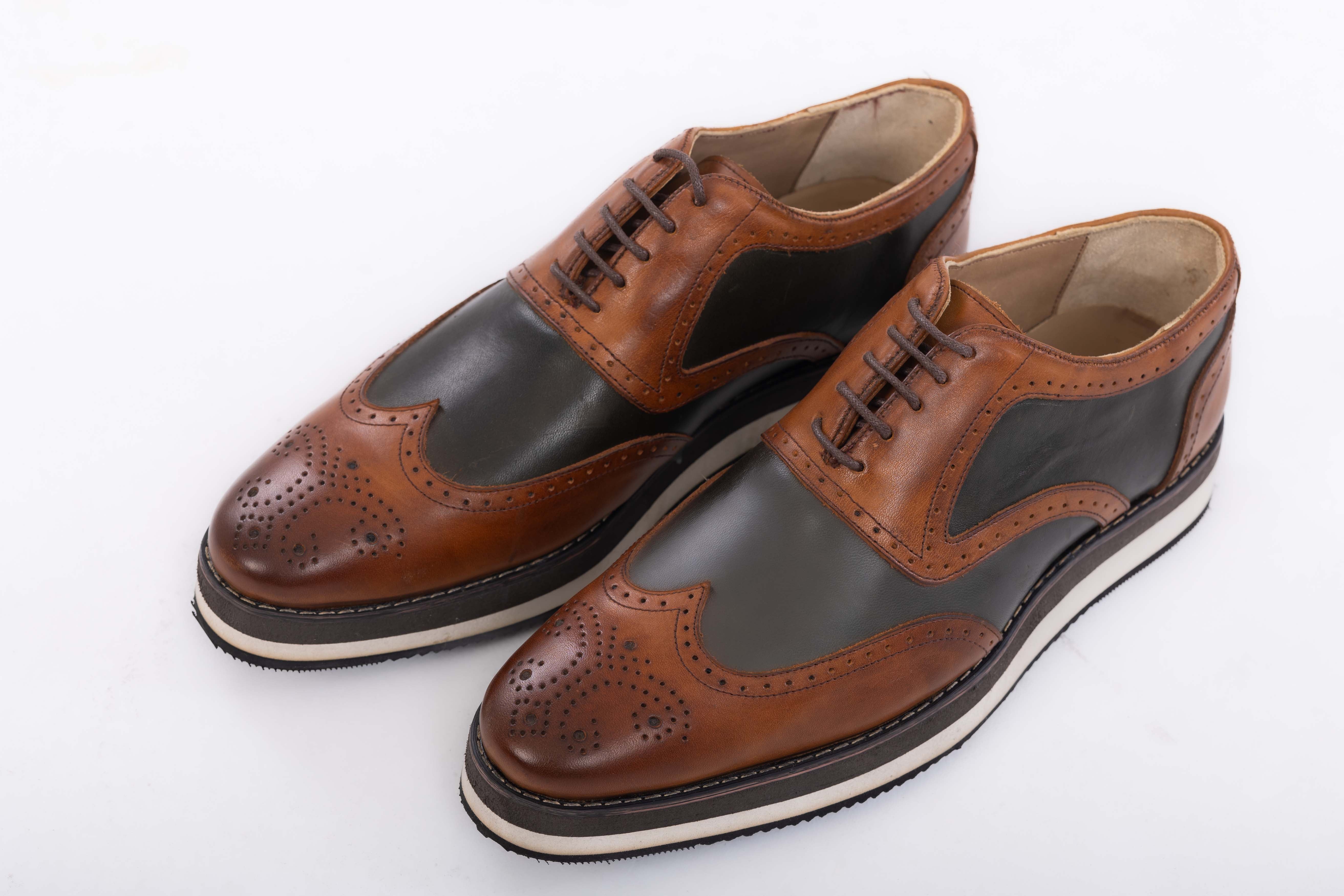 two tones shoes-olive