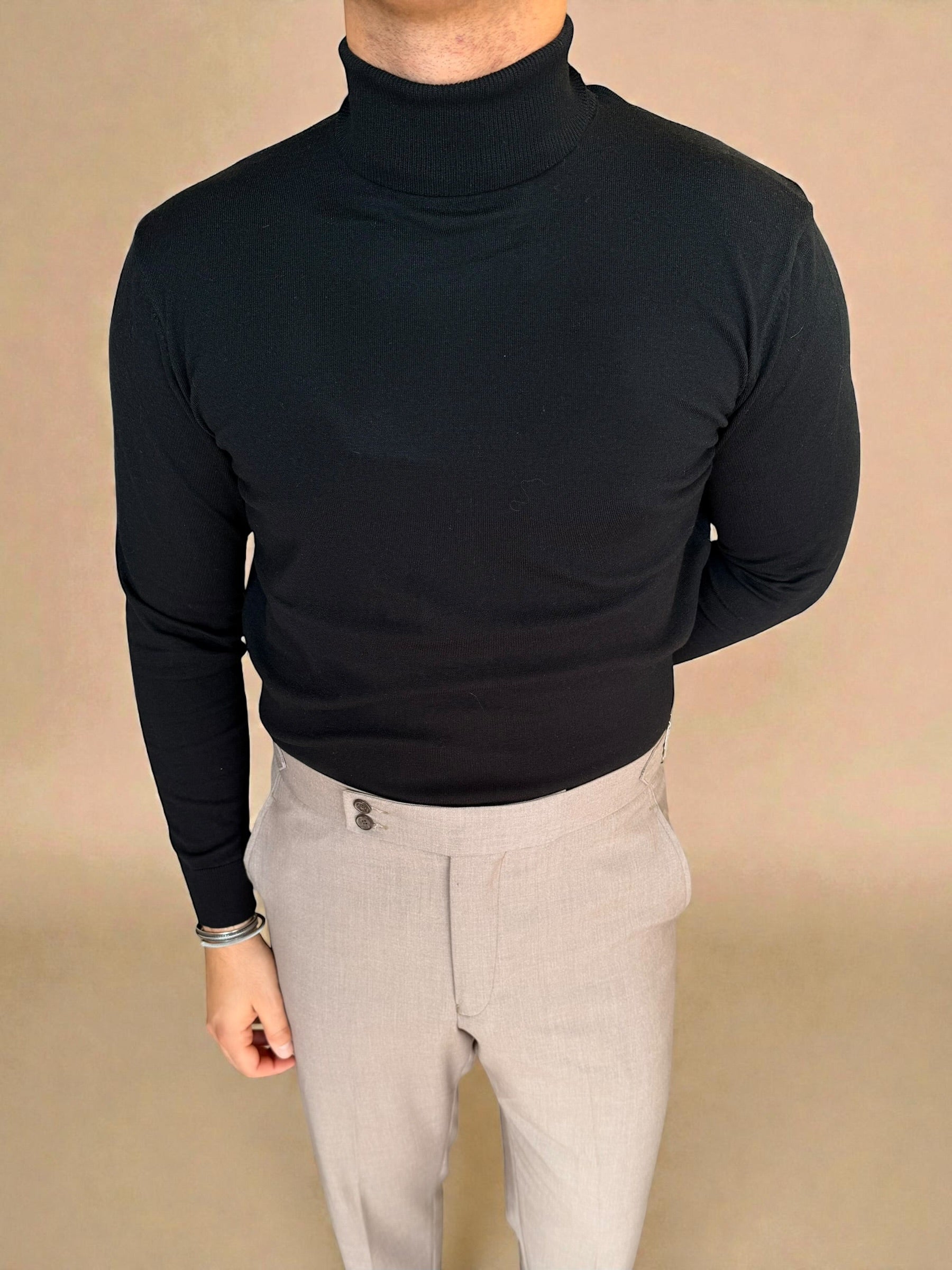 Knitwear High-Neck - Black