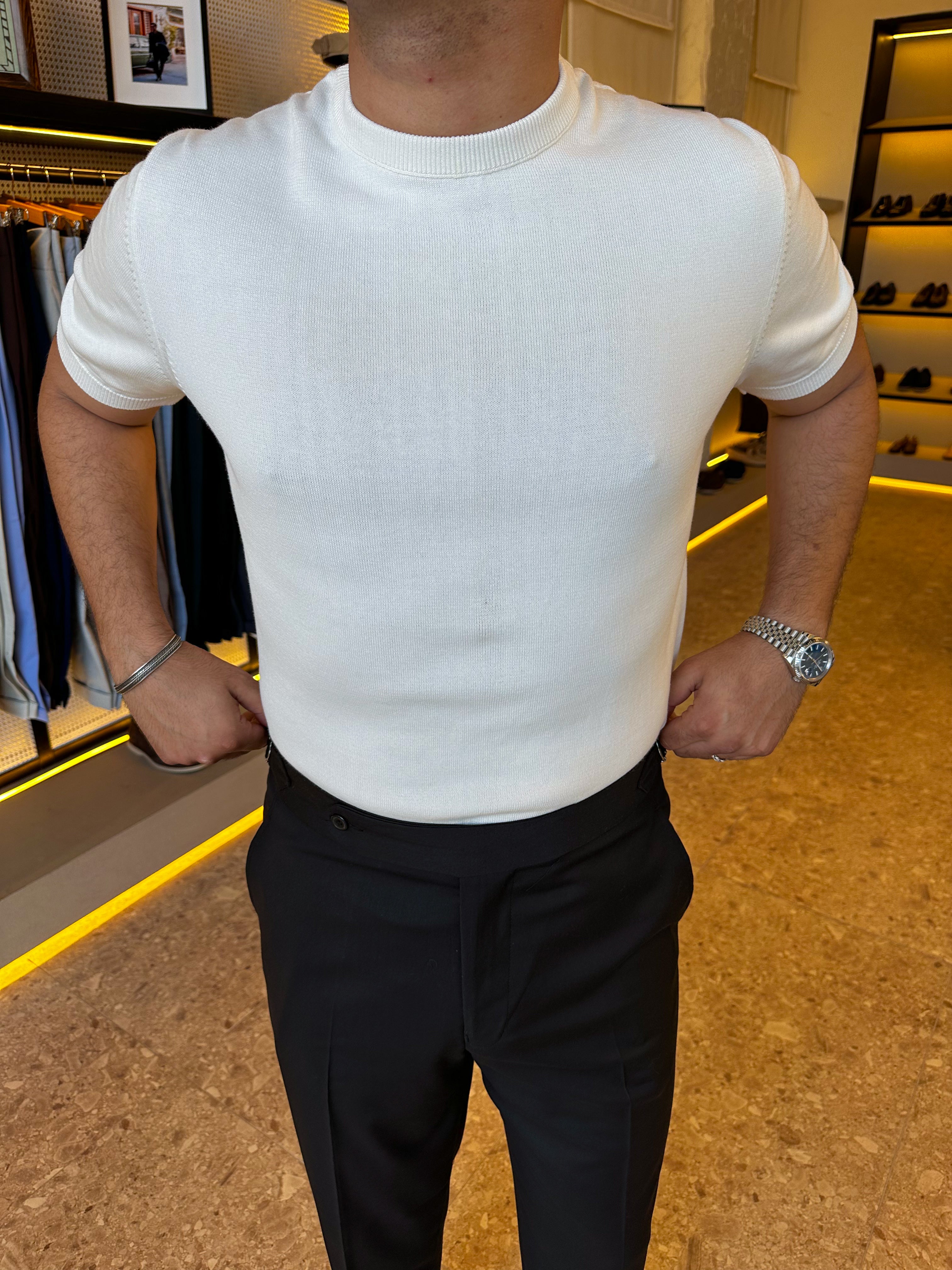 Basic knitwear -  off white