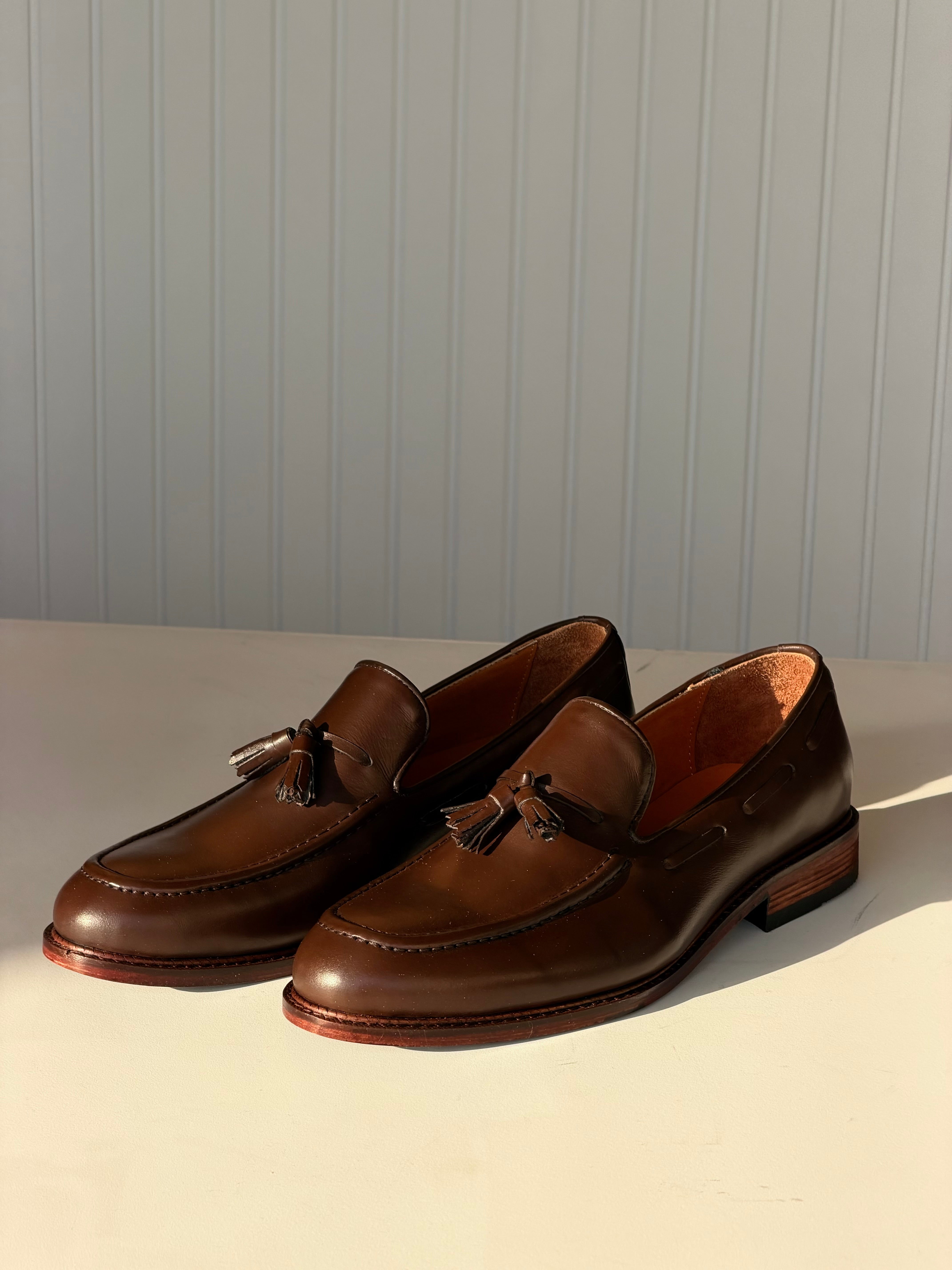 Tassels leather shoes - Brown