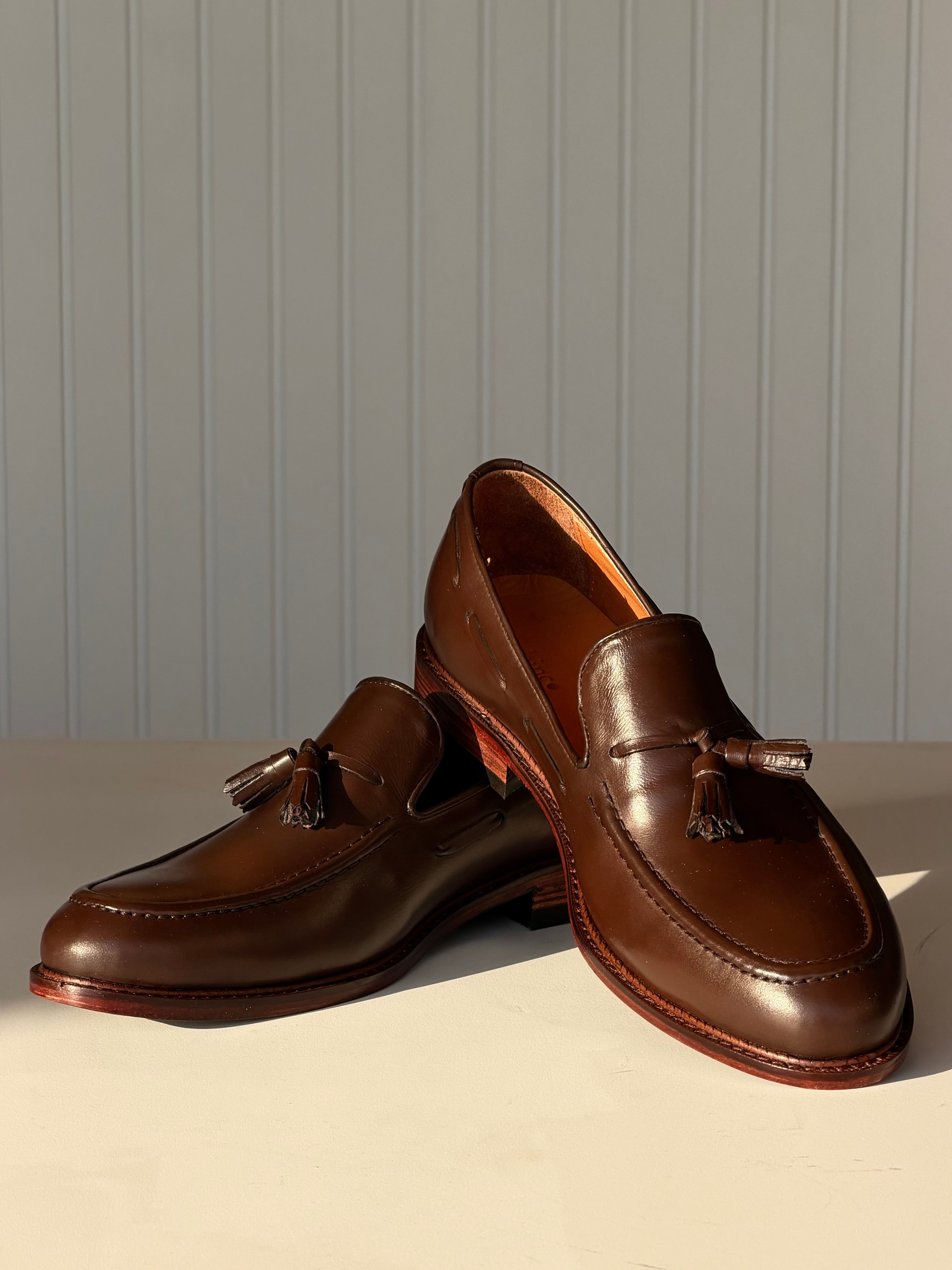 Tassels leather shoes - Brown
