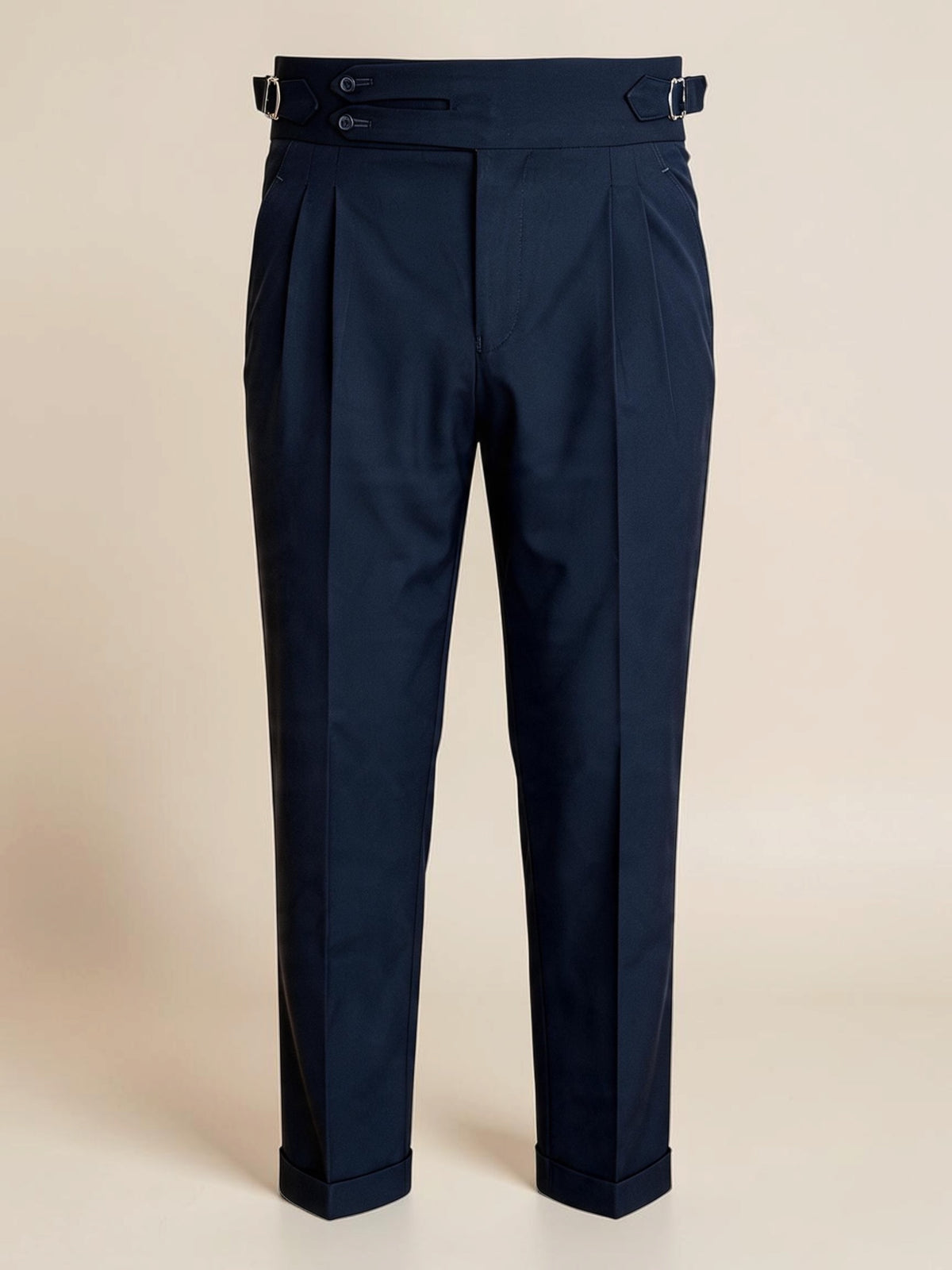 Double-Belt Gurkha Trousers - Navy