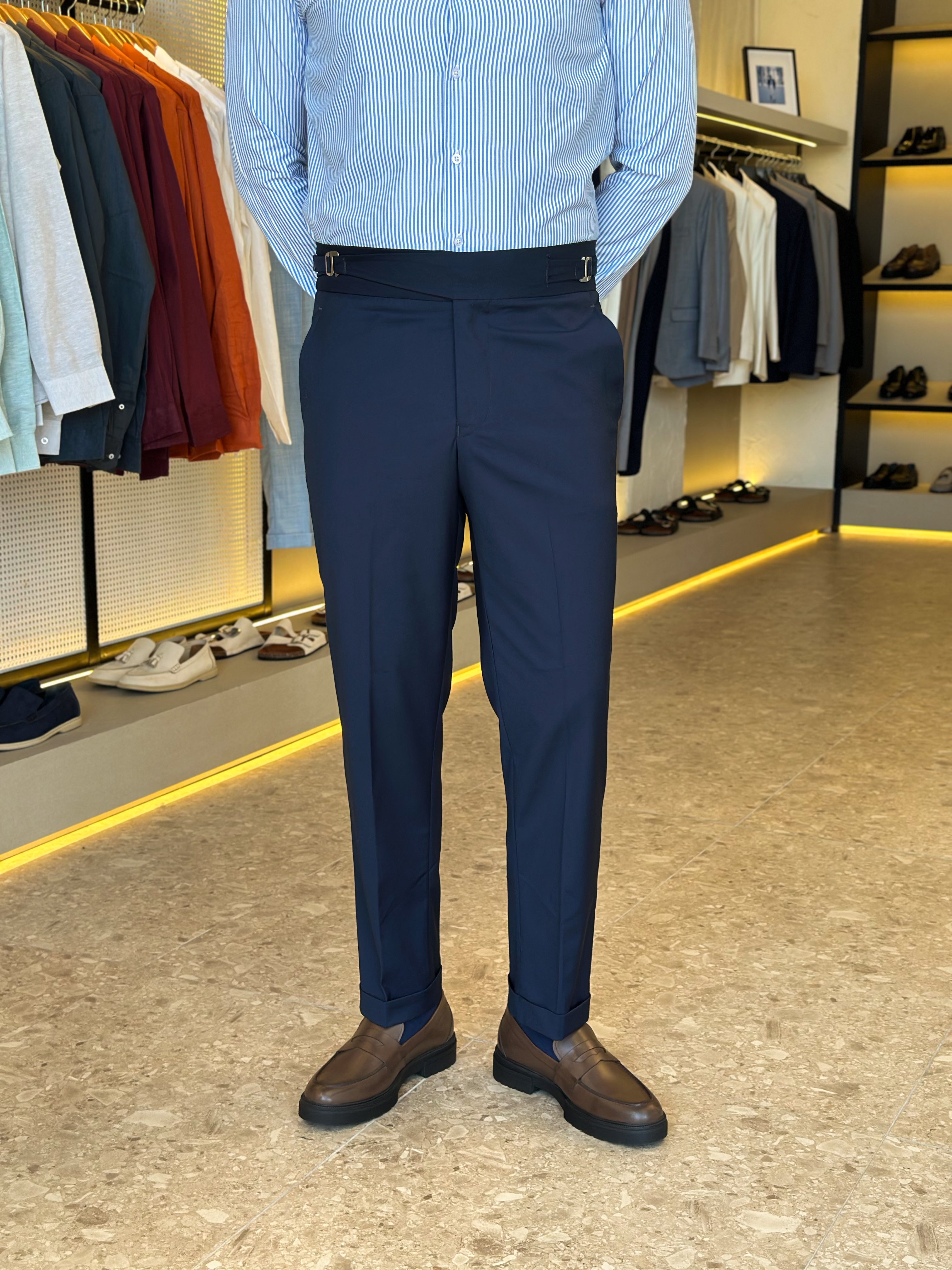 Hook chino trouser - navy