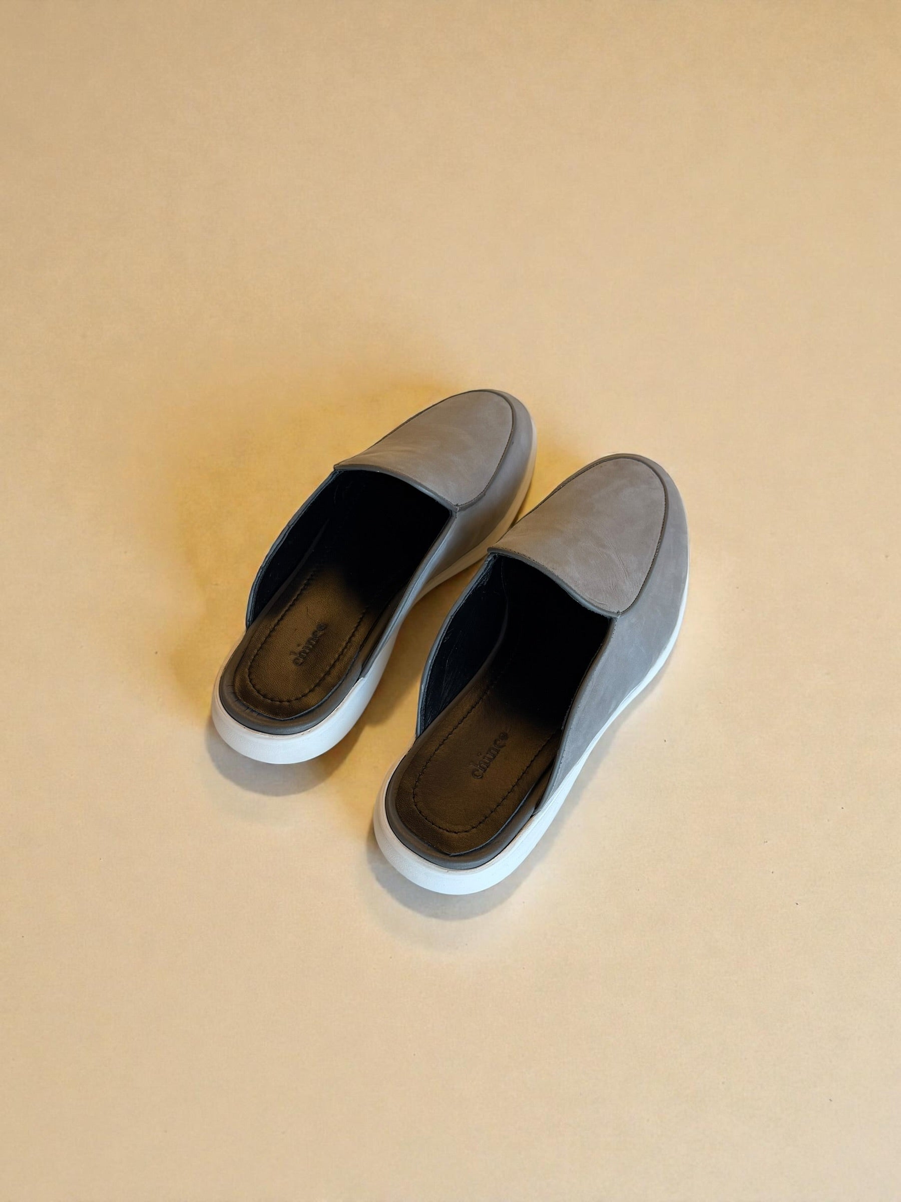 Suede Mule - Gray
