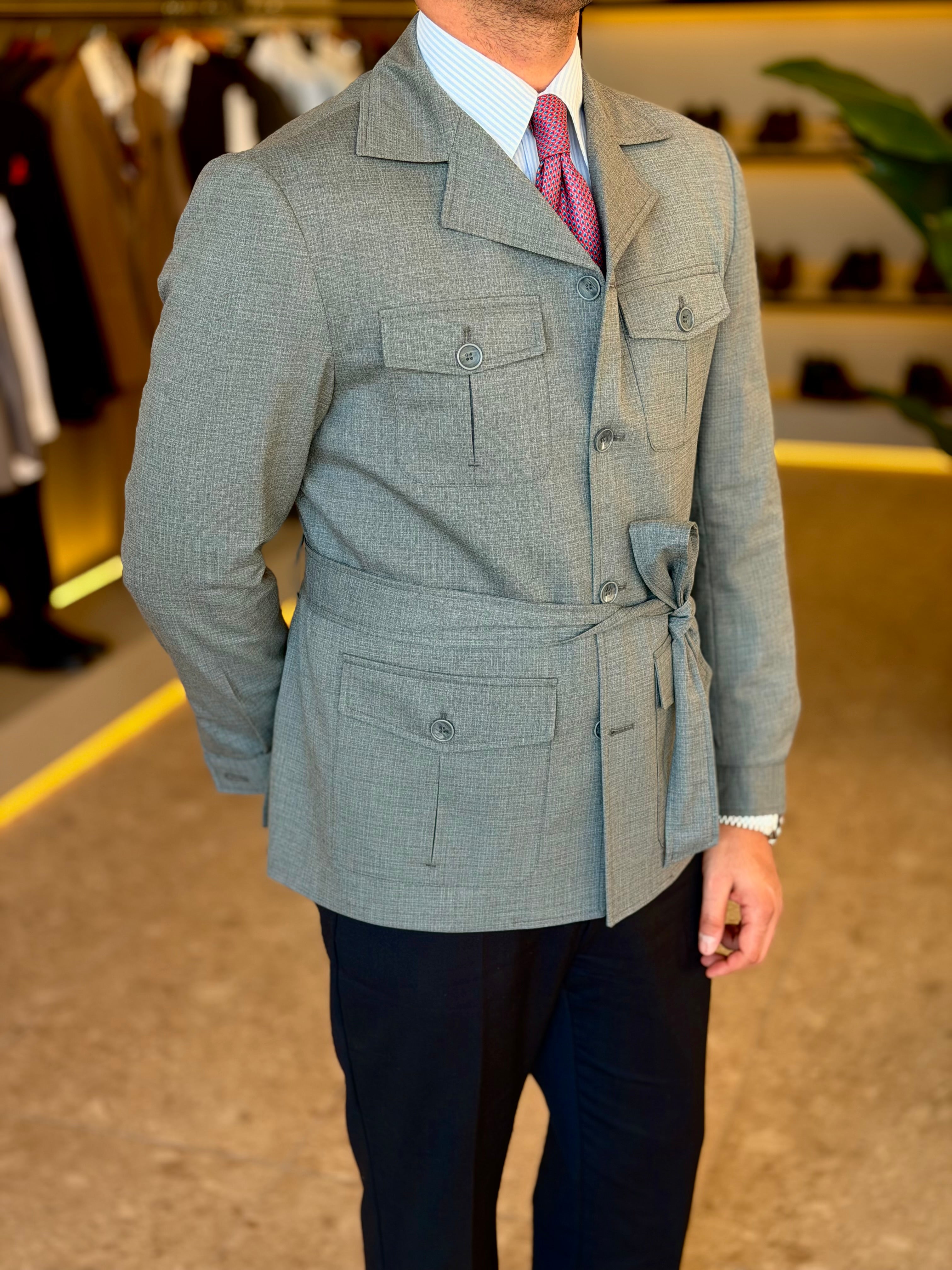 Safari Jacket - Gray pattern