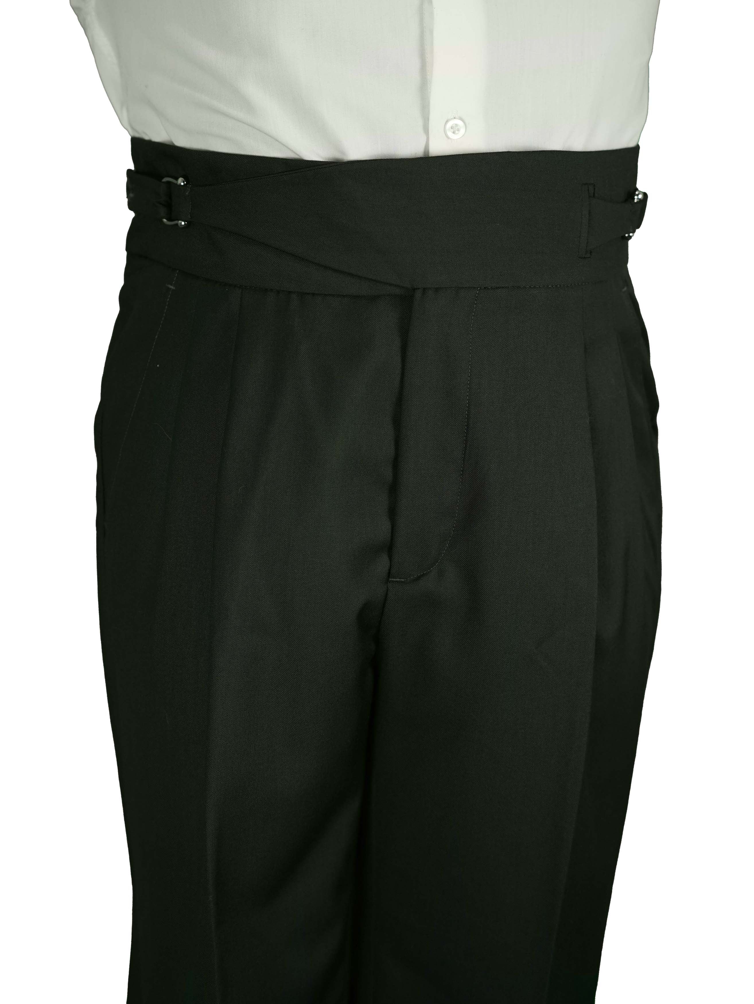 Two side high waist gurkhra trousers - Green