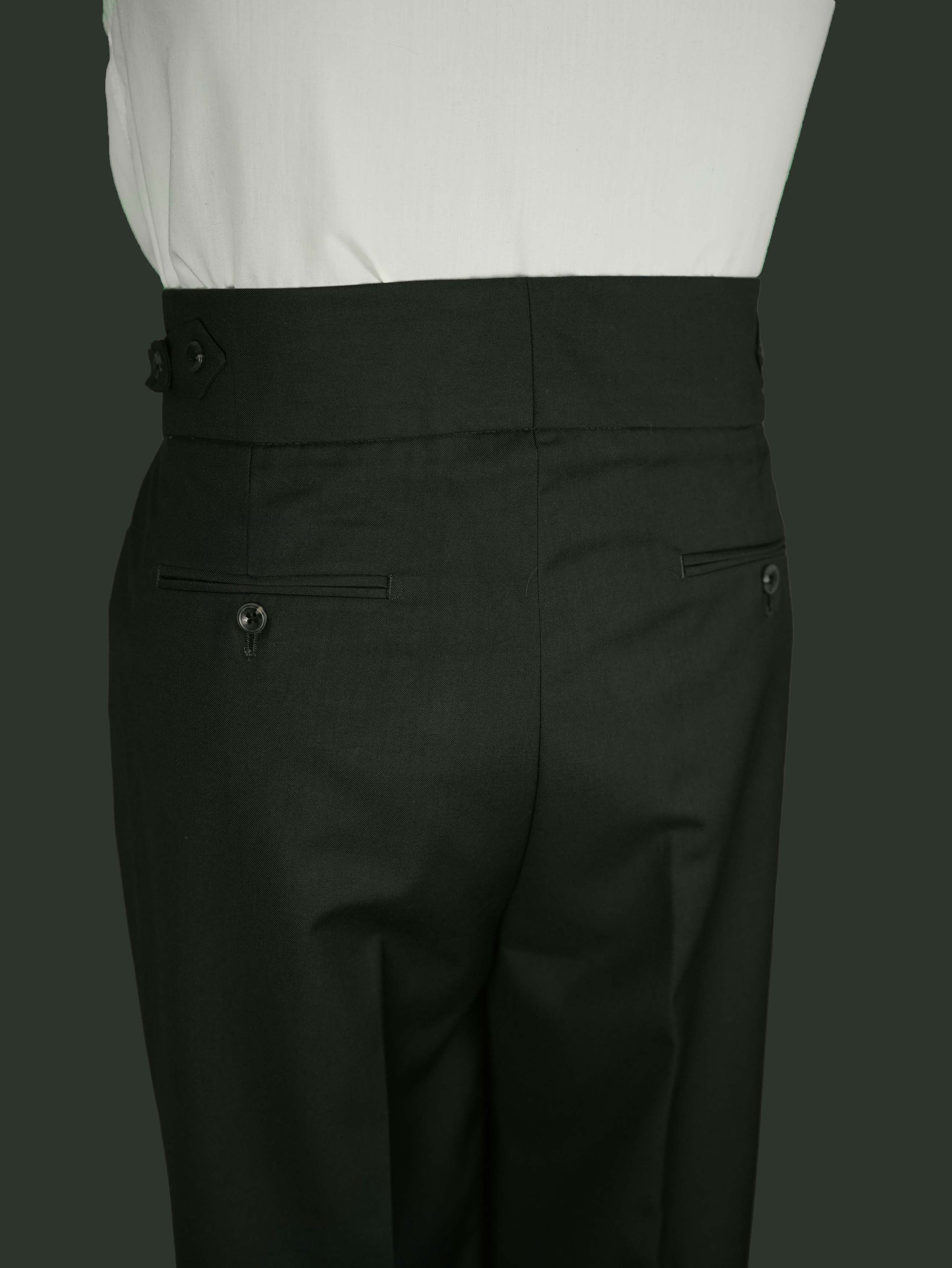 Two side high waist gurkhra trousers - Green