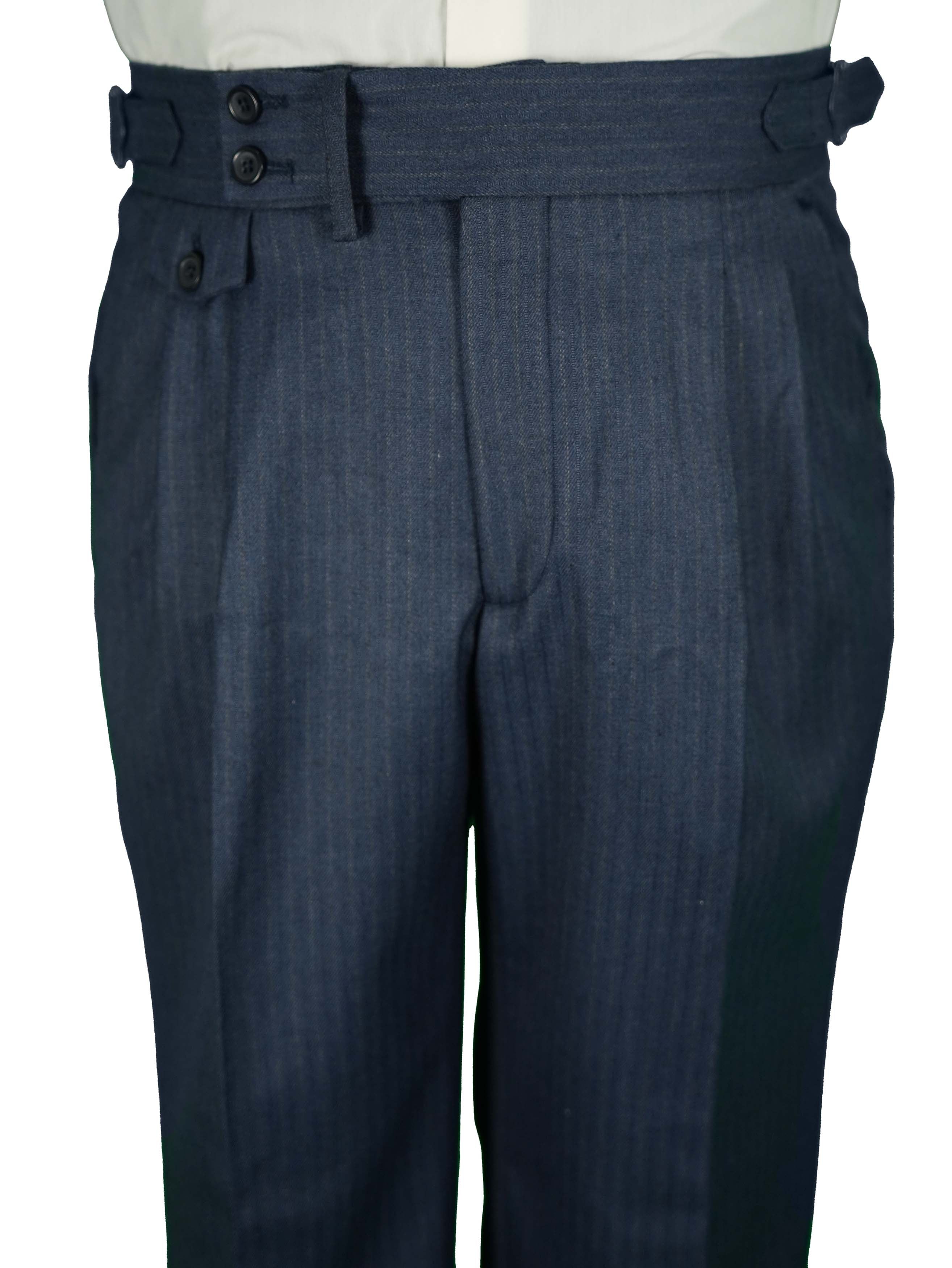 two button hight Waist Gurkha trousers - petrol