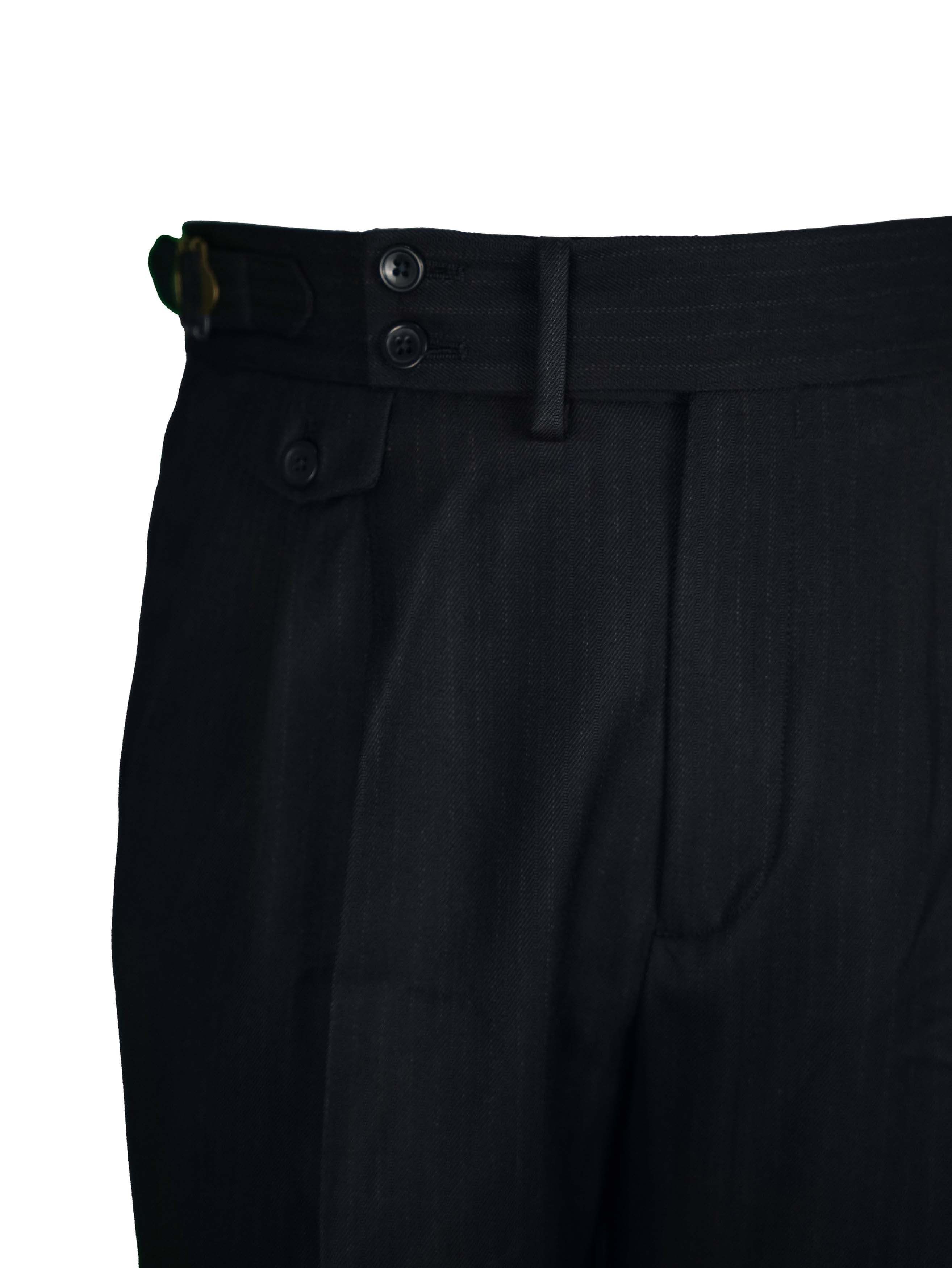 two button hight Waist Gurkha trousers - Brown