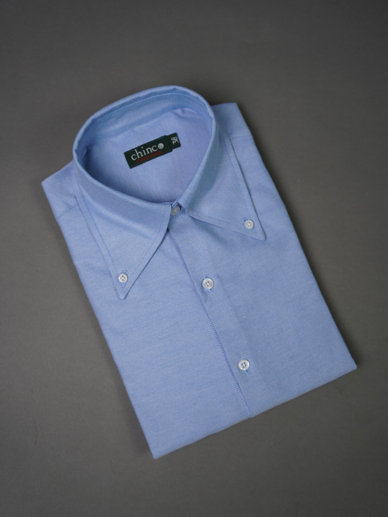 Oxford Long Point collar classic chemise -  BABY BLUE