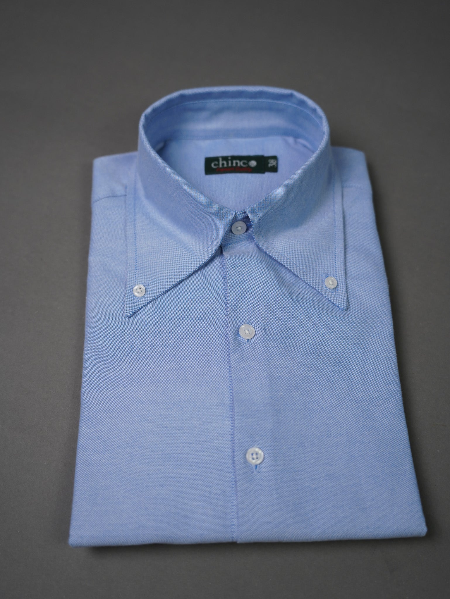 Oxford Long Point collar classic chemise -  BABY BLUE
