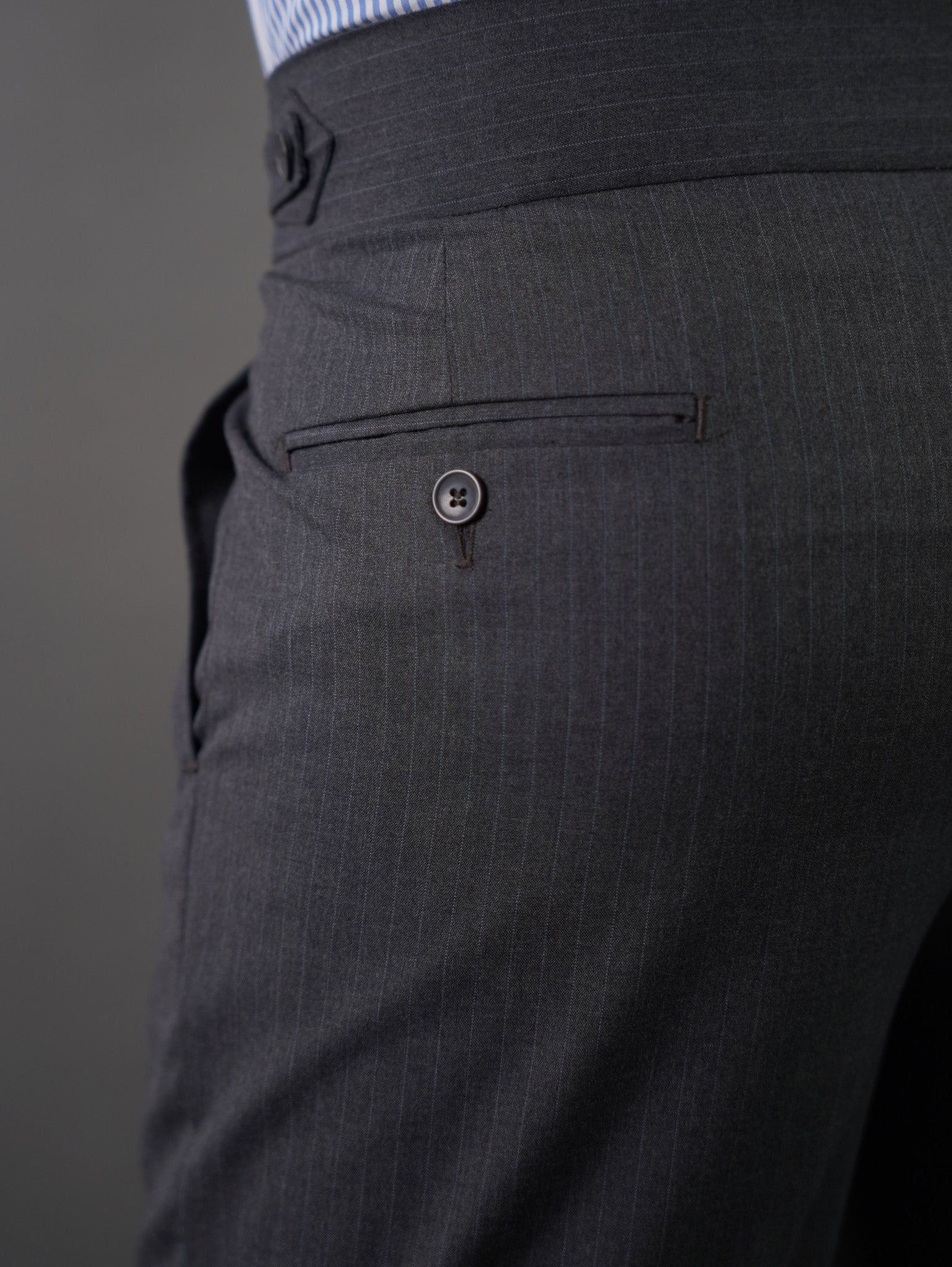 Hook two side Gurkha trousers	-  gray s