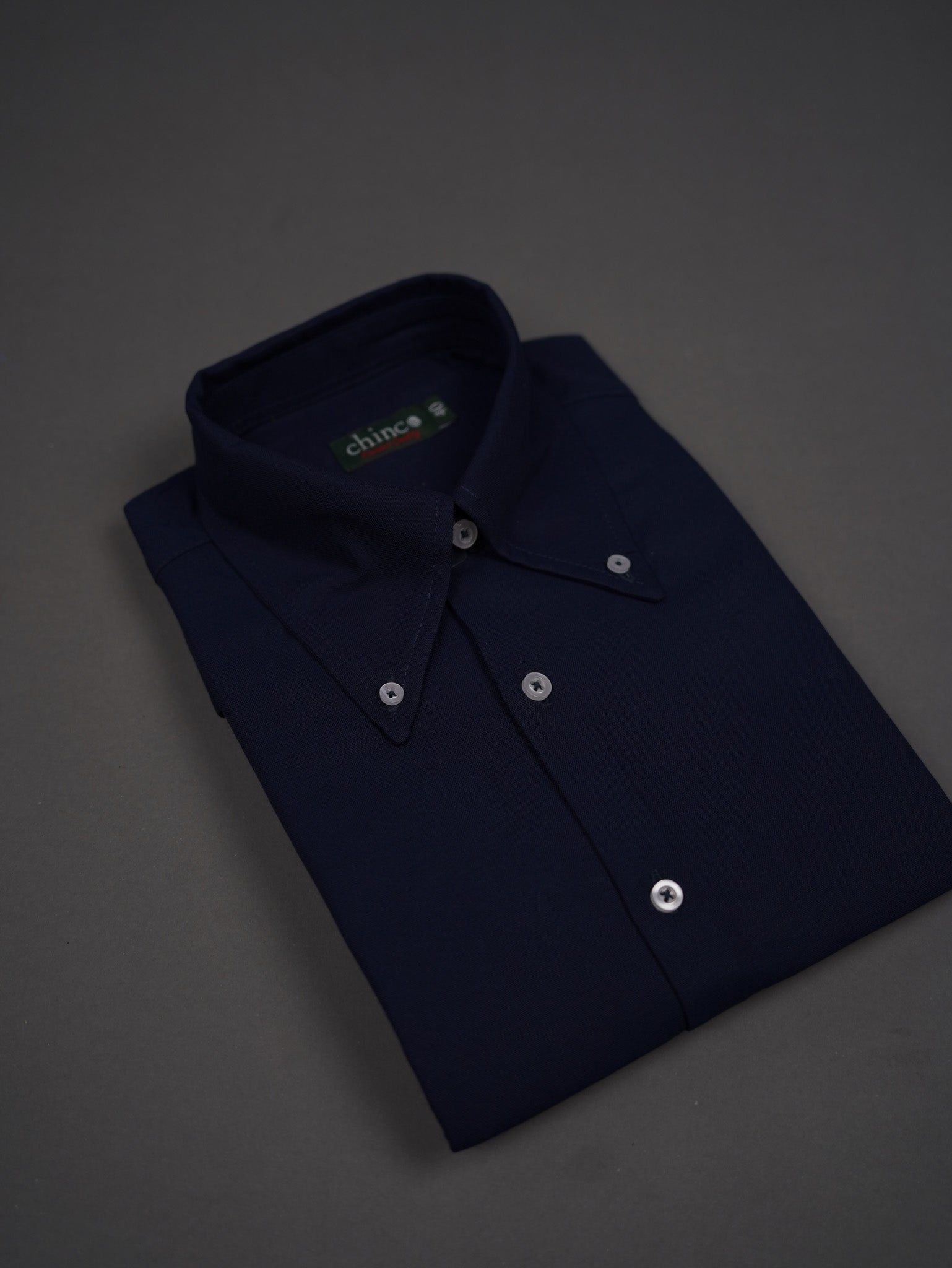 Oxford Long Point collar classic chemise - NAVY