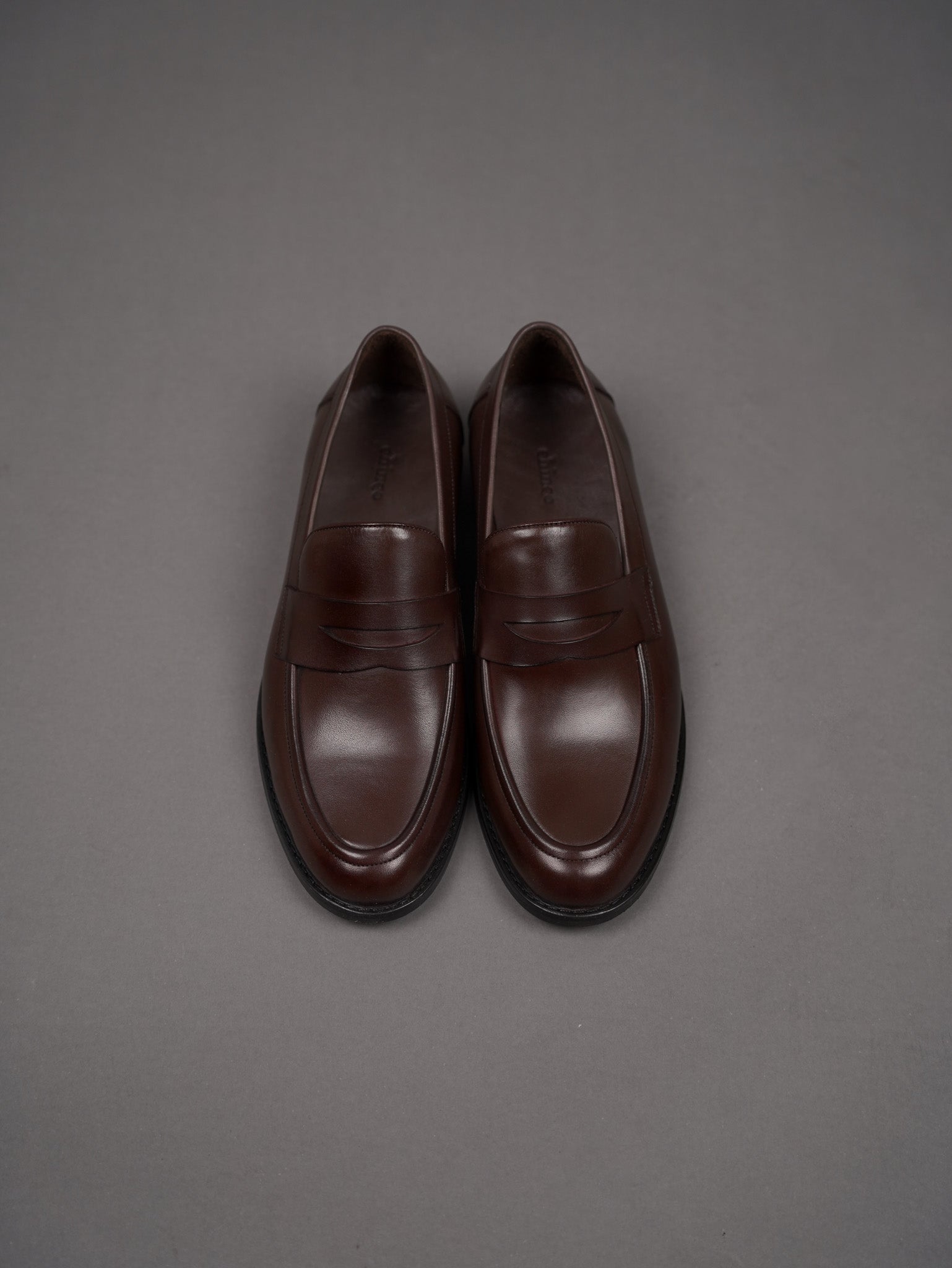 Penny leather loafers - BORWN