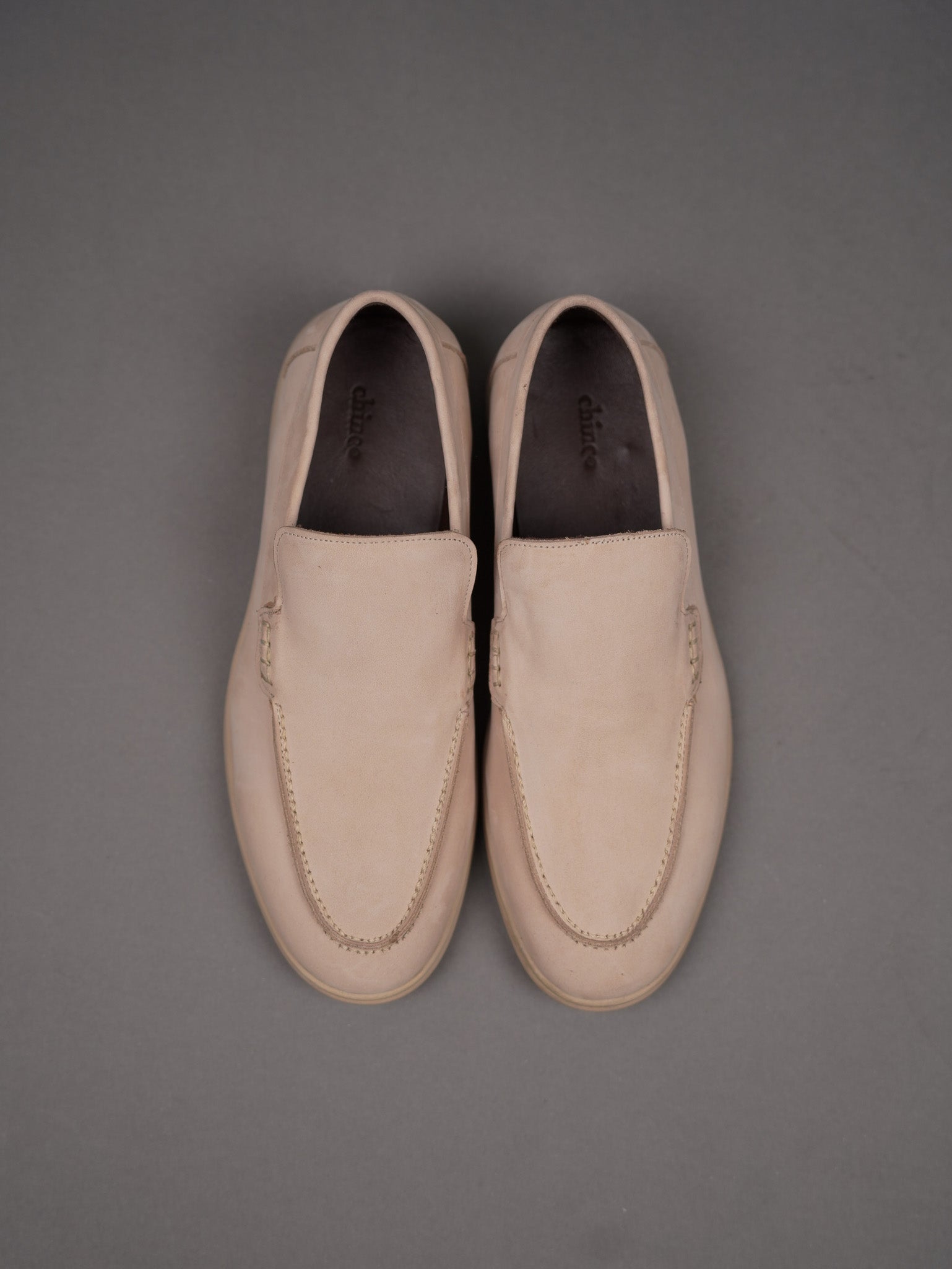 Suede loafers - BEIGE